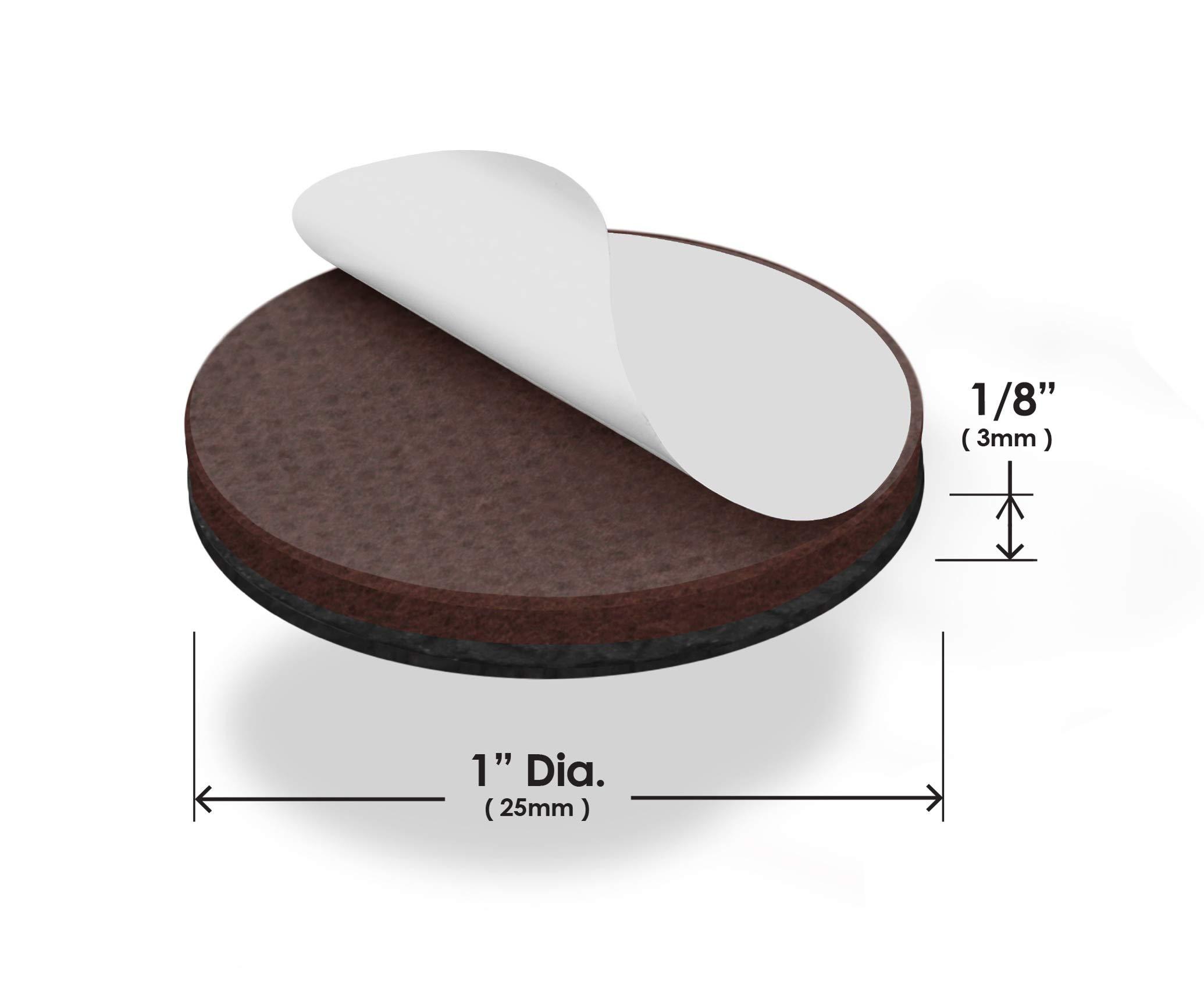 Slipstick GorillaPads CB147 Non Slip Furniture Pads/Gripper Feet (Set of 16) Self Adhesive Rubber Floor Protectors, 1 inch Round, Black - Image 3