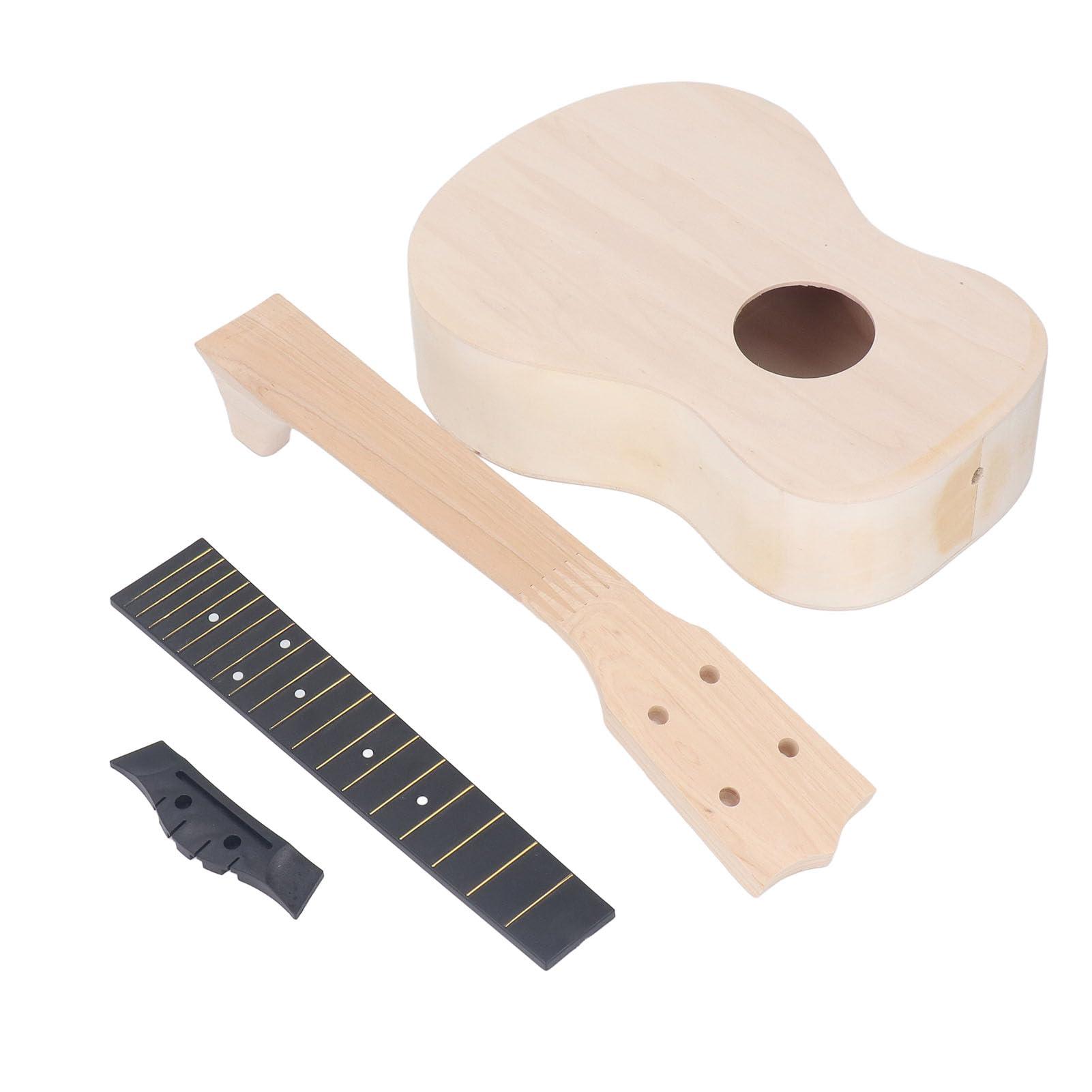 LiebeWH 24 Inch Wooden DIY Ukulele Kit Guitar Build Kit Multifunctional Concert Instrument for Performance and Practicing, LiebeWH956bghvmwu - Image 6