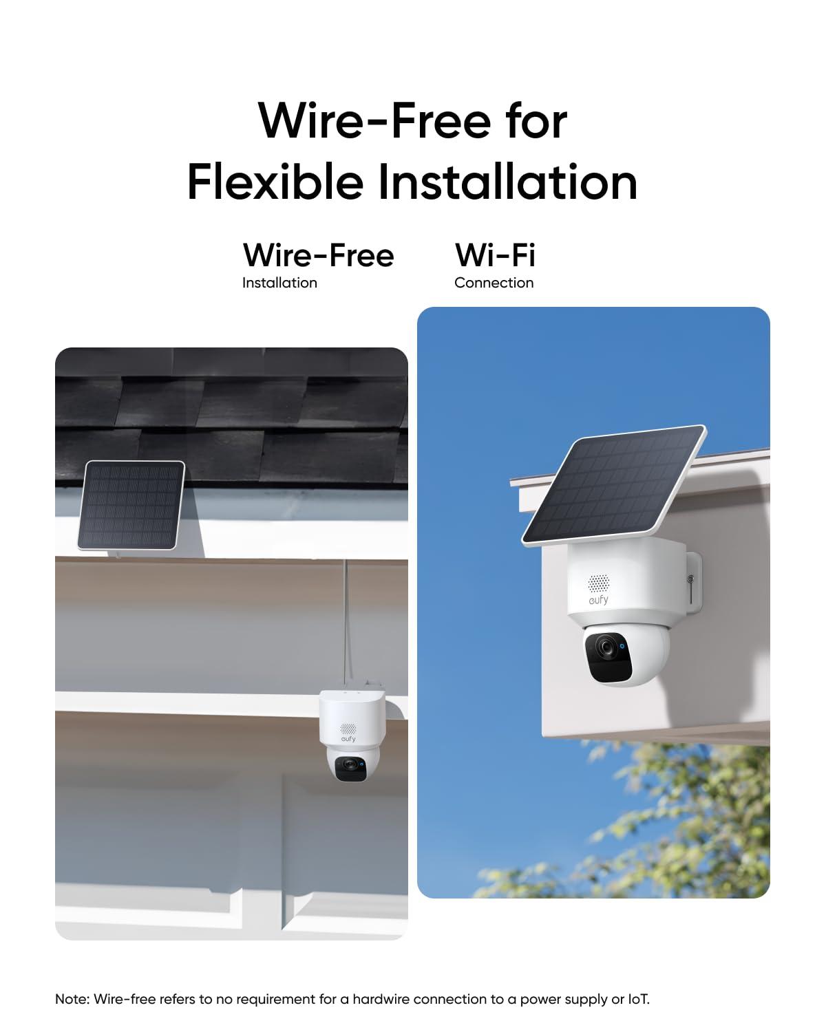 eufy Security SoloCam E30, 4-Cam Kit, Security Cameras Wireless Outdoor, Solar Camera Outdoor Wireless, 360° Pan, AI Tracking, 2K Clarity, No Monthly Fee - Image 6