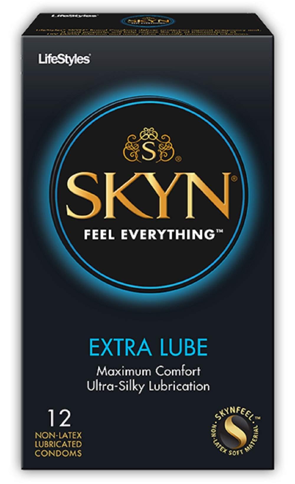 Lifestyles Skyn Extra Lubricated Non-Latex Condom: 36-Pack of Condoms