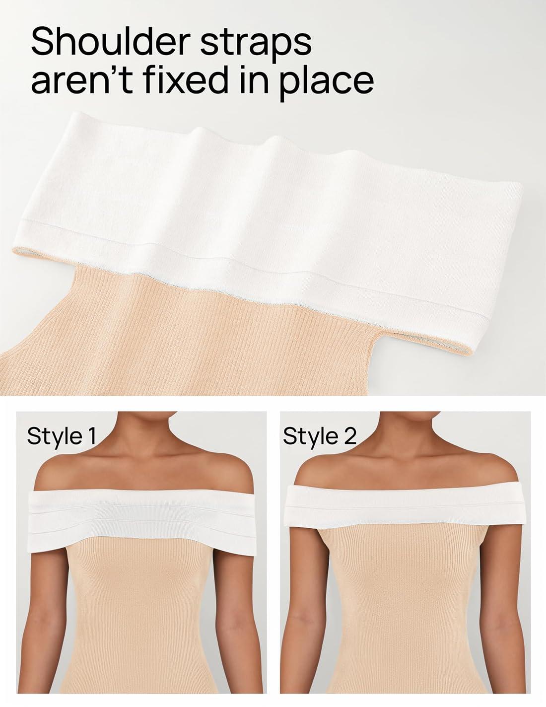 ZESICA Women's 2025 Summer Off The Shoulder Ribbed Knit Sweater Dresses Sleeveless Color Block Party Bodycon Maxi Dress - Image 4