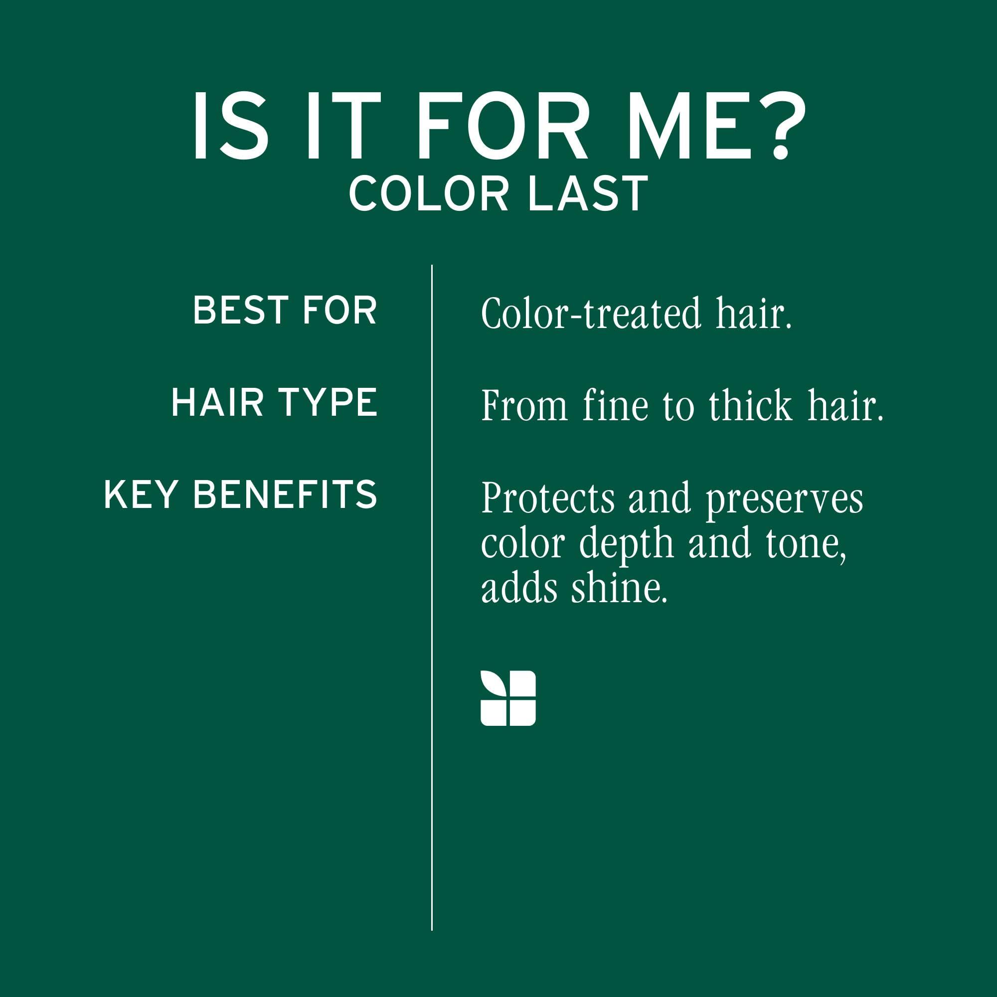 Biolage Color Last Shampoo - For Color-Treated Hair, Nourishes, Strengthens, Hydrates, Soybean Oil & Stearic Acid, Paraben & Mineral Oil-Free, Vegan, Packaging May Vary - Image 6