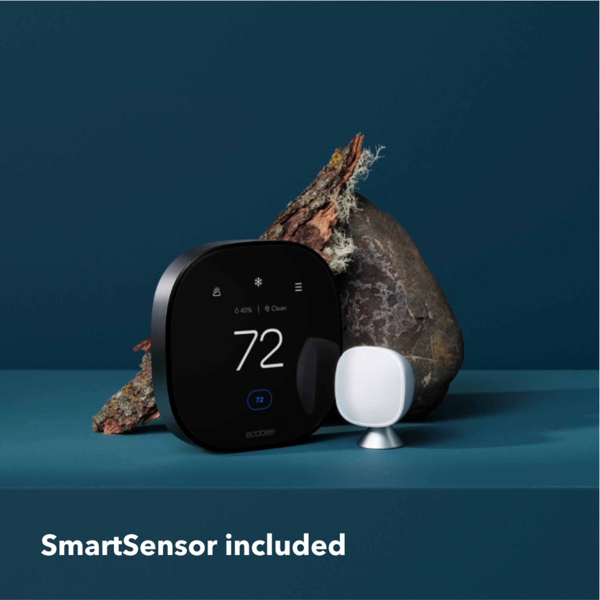 ecobee Smart Thermostat Premium with Smart Sensor and Air Quality Monitor - Programmable Wifi Thermostat - Works with Siri, Alexa, Google Assistant - Image 2