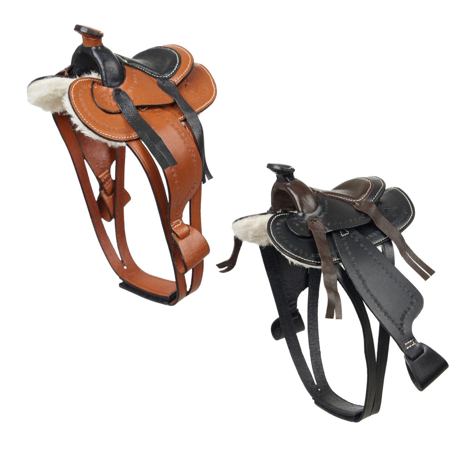 LeMieux Toy Pony Western Saddle - Educational Toy - Ages 3+ - Leather