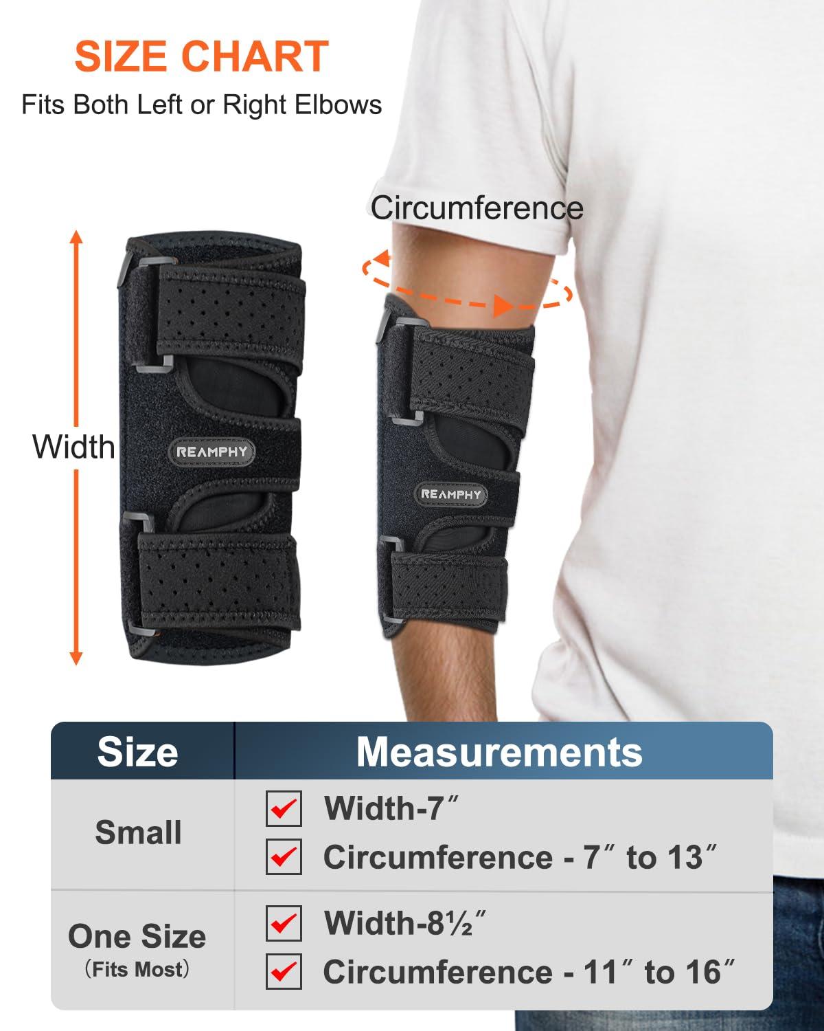 Reamphy Elbow Brace,Comfortable Night Elbow Sleep Support,Elbow Splint, Adjustable Stabilizer Splints, Cubital Tunnel Syndrome,Tendonitis,Ulnar Nerve,Tennis,Fits for Men and Women(Fits Most) - Image 6