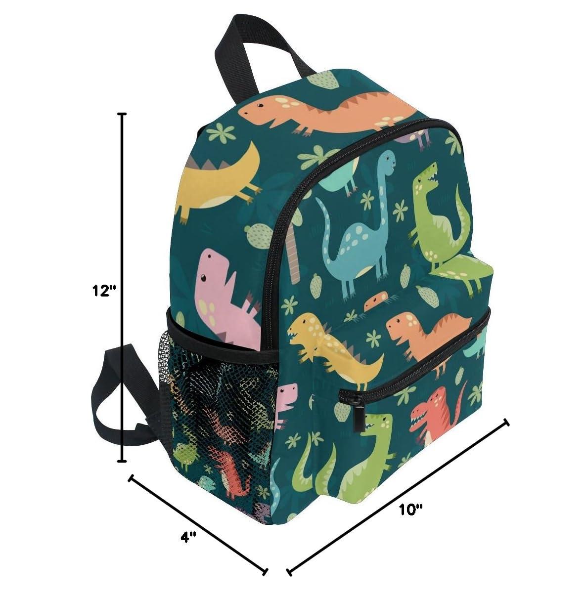 ALAZA Cute Kid's Back Pack Funny Dinosaur Todder Backpack lightweight Preschool Kindergarten Book Bag Practical and Durable Daycare Bag for Travel,Toys - Image 3