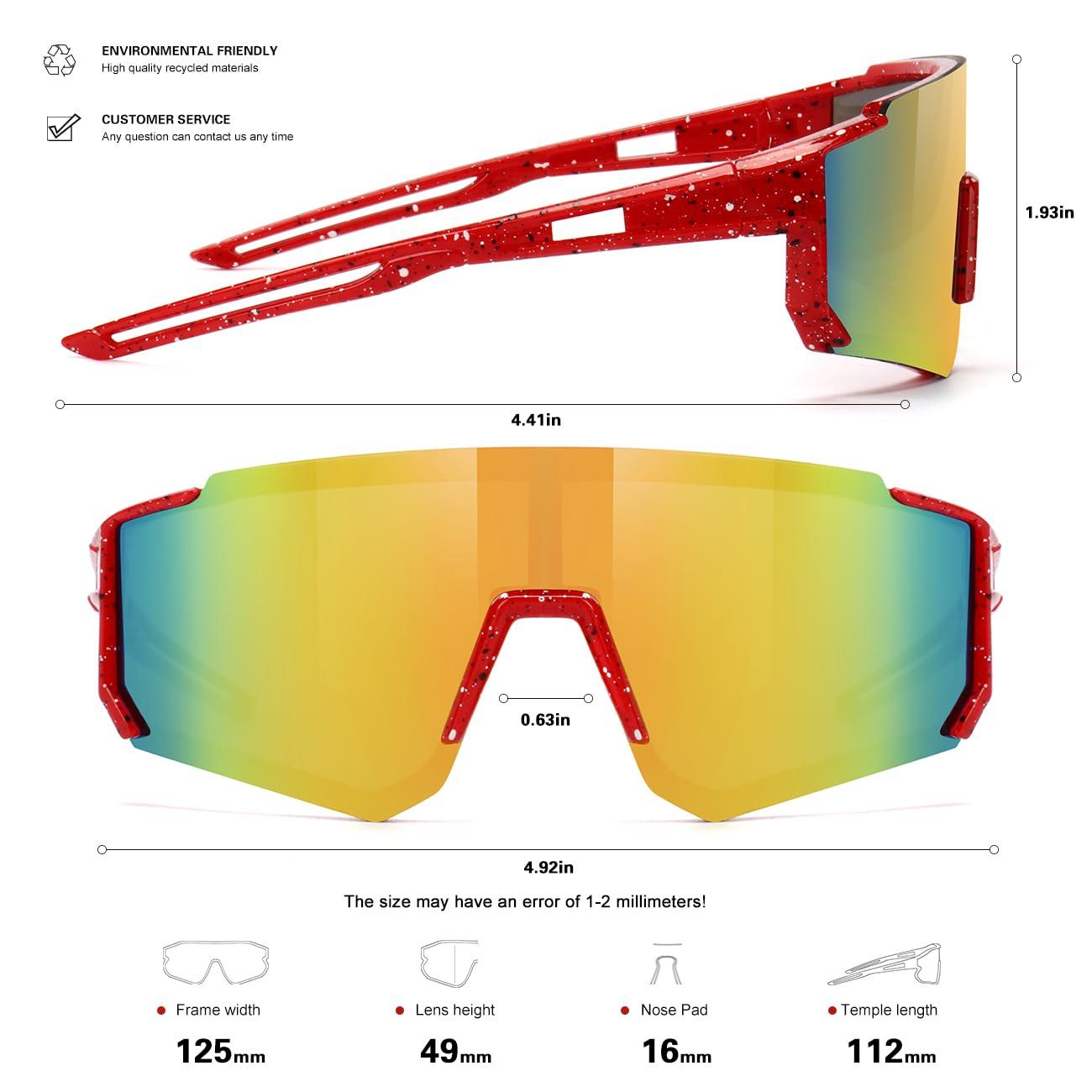 SEKKAF Youth Baseball Sunglasses for Boys Girls Age 6-12 Softball Cycling Sports Sunglasses for Kids Lightweight Frame - Image 4