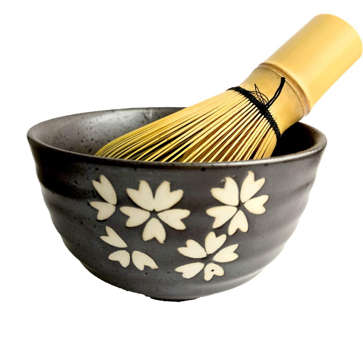 Artcome Traditional Japanese Matcha Tea Set, Matcha Whisk, Traditional Scoop, Matcha Bowl & Caddy, Ceramic Whisk Holder, Handmade Matcha Ceremony Kit (9Pcs) - Image 6