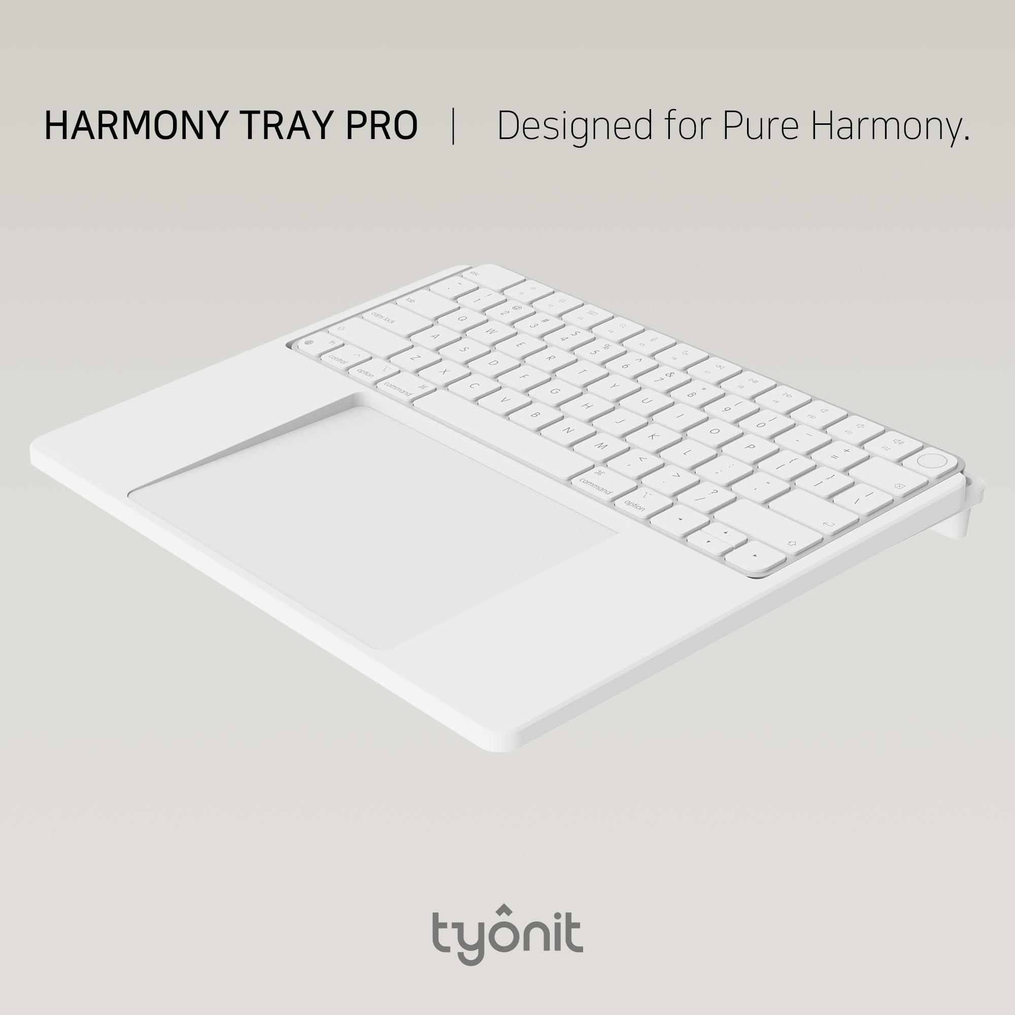 Harmony Tray Pro for Apple Magic Keyboard (No Numeric Keypad) and Magic Trackpad – Tray and Stand for Sleek and Organized Workspace, Ergonomic Wrist Rest - Image 5