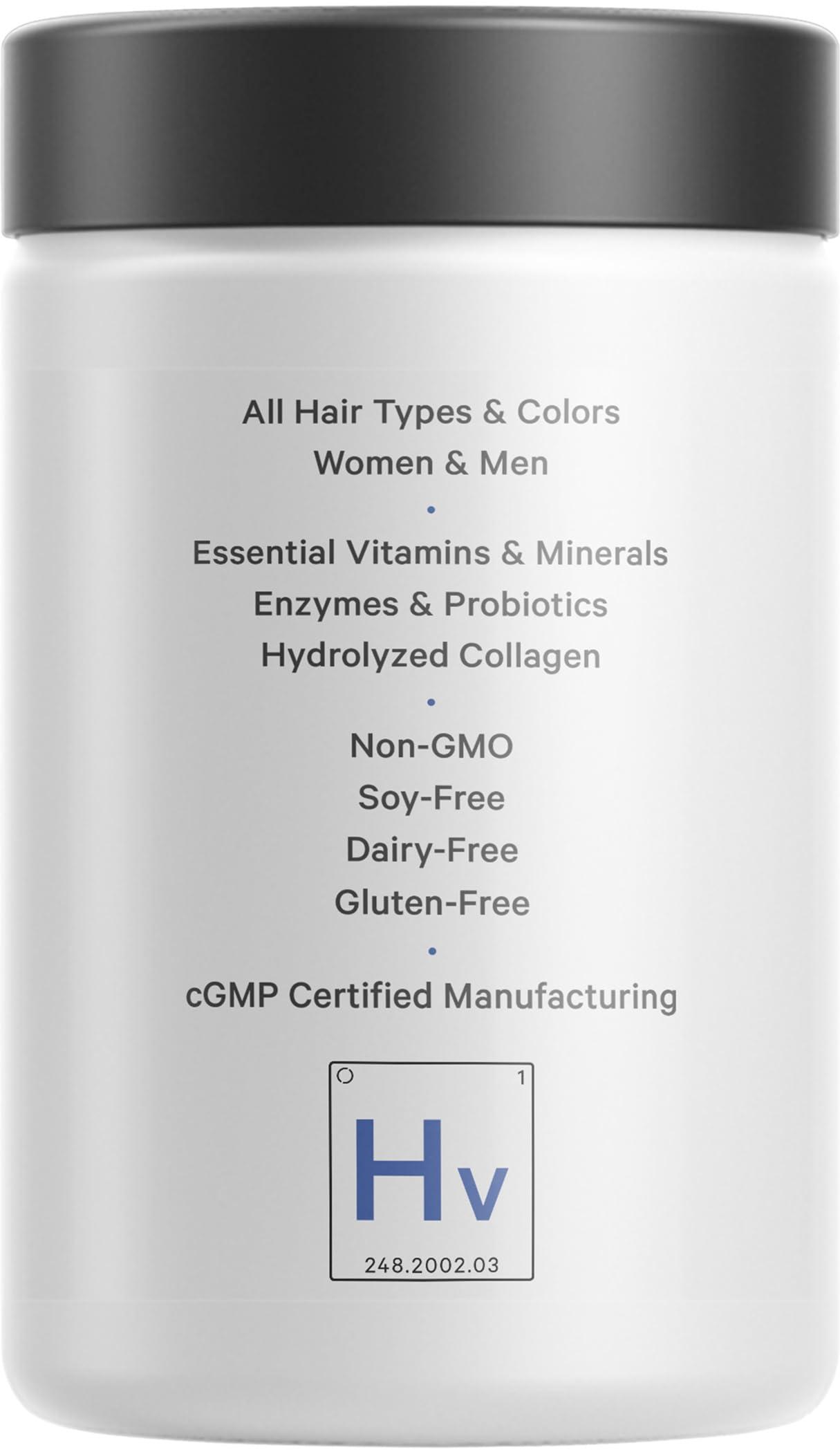 Codeage Hair Vitamins 10000 mcg Biotin, Keratin, Collagen, Vitamin A, B12, C, D3, E, Zinc, Turmeric, Probiotics, Enzymes, Inositol - Hair Care Support - Healthy Hair Supplement Pills - 120 Capsules - Image 9