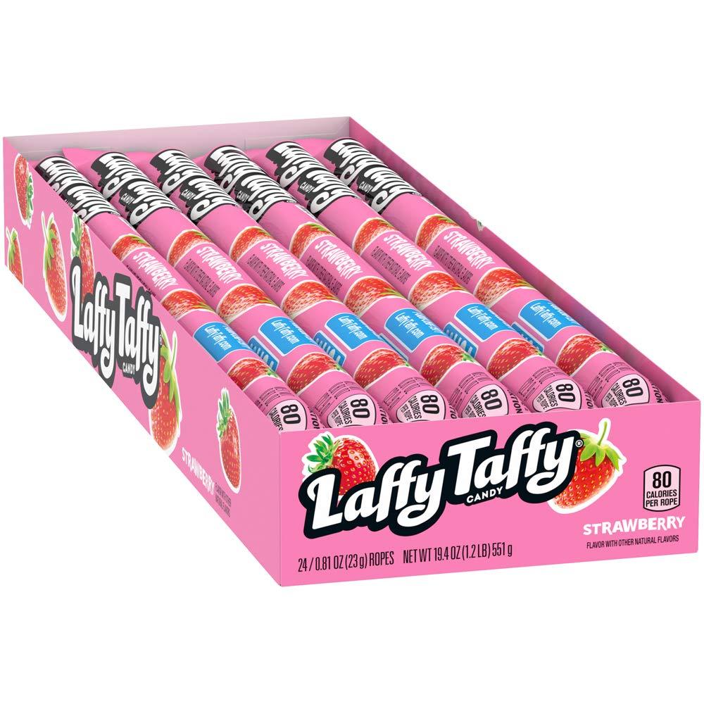 Laffy Taffy Rope Candy, Strawberry Flavor, 0.81 Ounce Ropes (Pack of 24) - Image 2