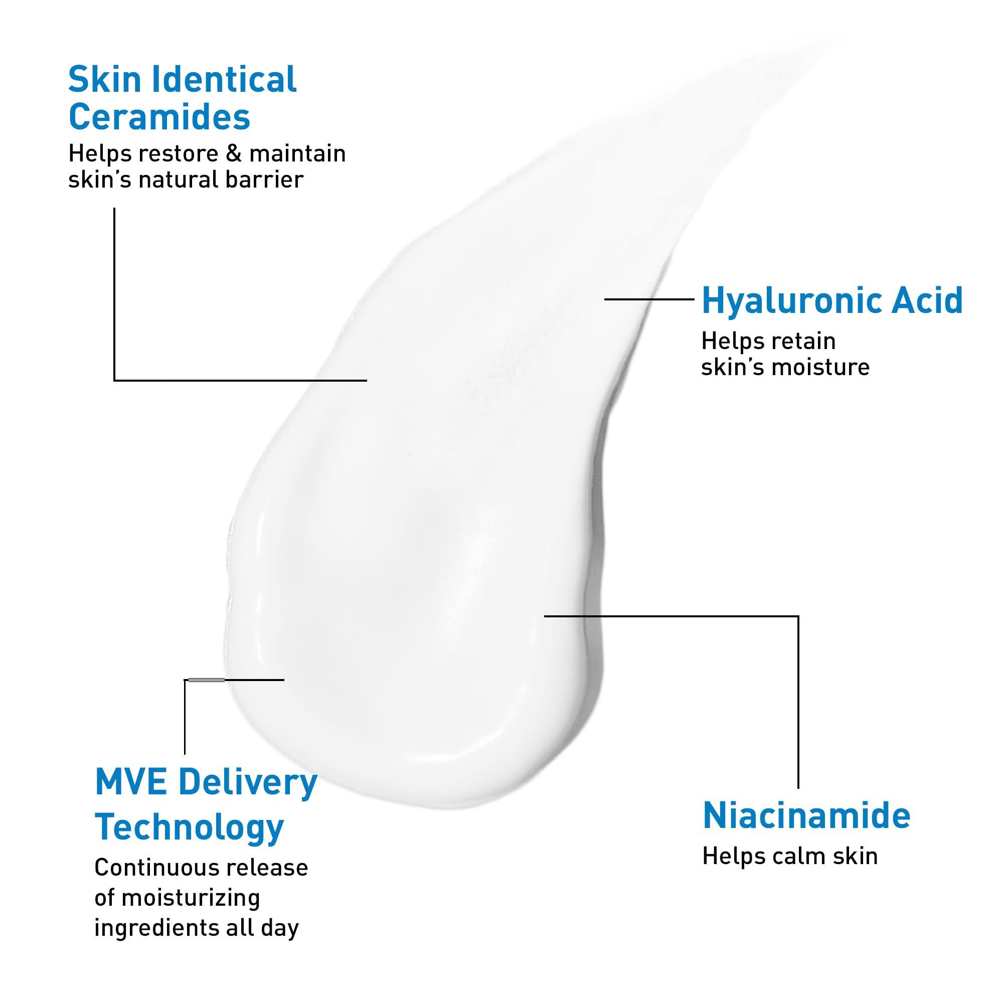 CeraVe Oil Control Moisturizing Gel-Cream, Face Moisturizer for Oily Skin, Niacinamide, Hyaluronic Acid & Oil Absorbing Technology To Rebalance Oily Skin, Non-Comedogenic, Fragrance Free & Oil-Free - Image 3