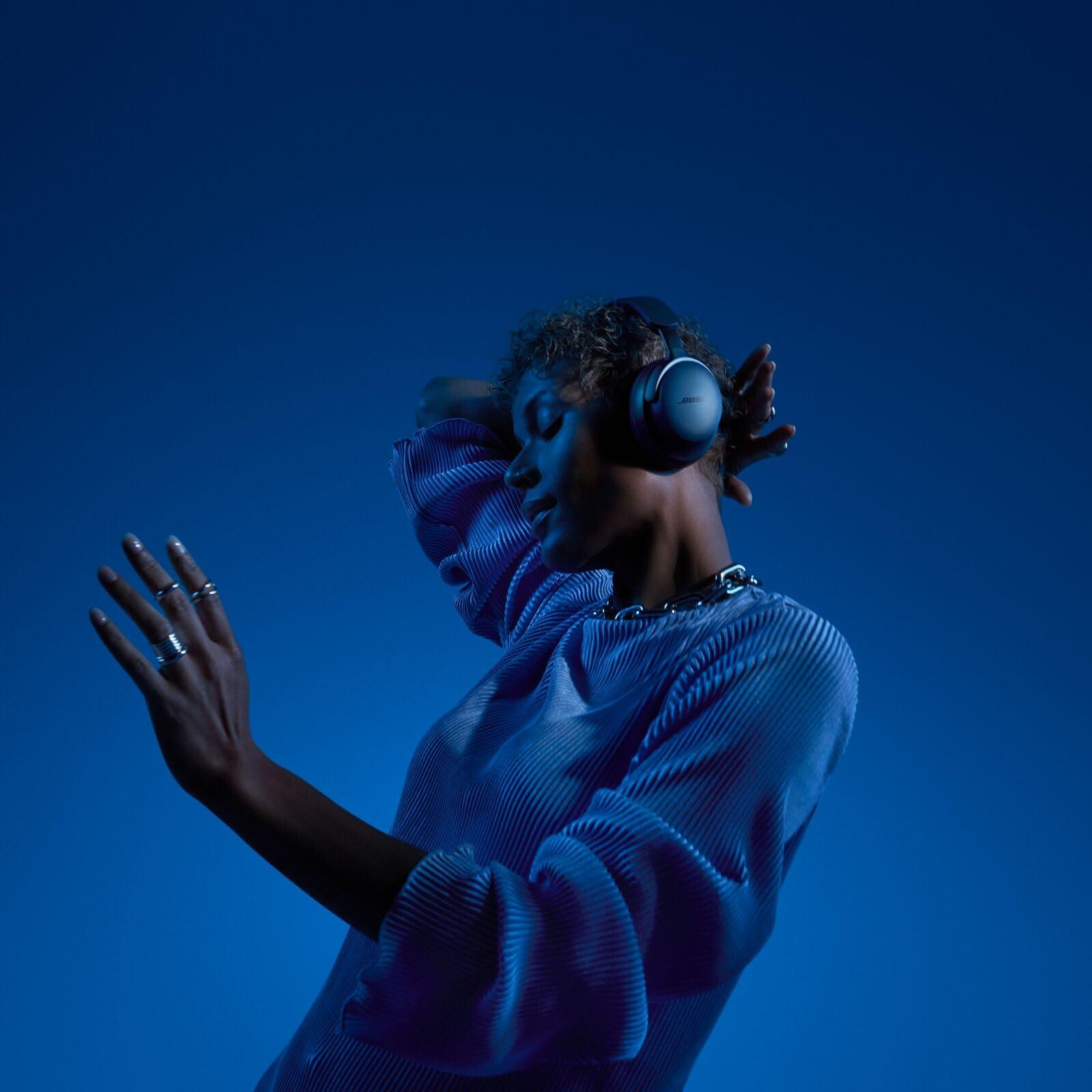 Bose QuietComfort Ultra Bluetooth Headphones, Wireless Headphones with Spatial Audio, Over Ear Noise Cancelling with Mic, Up to 24 Hours of Playtime, Lunar Blue - Limited Edition Color - Image 7