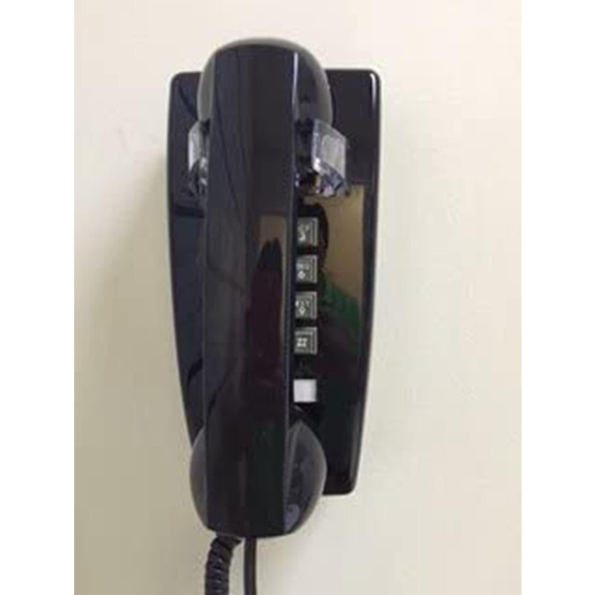 Single Line Classic 2554 Wall Phone with Loud Ringer and Handset Volume Control, Black - Wall Mount Jack Required - Image 9