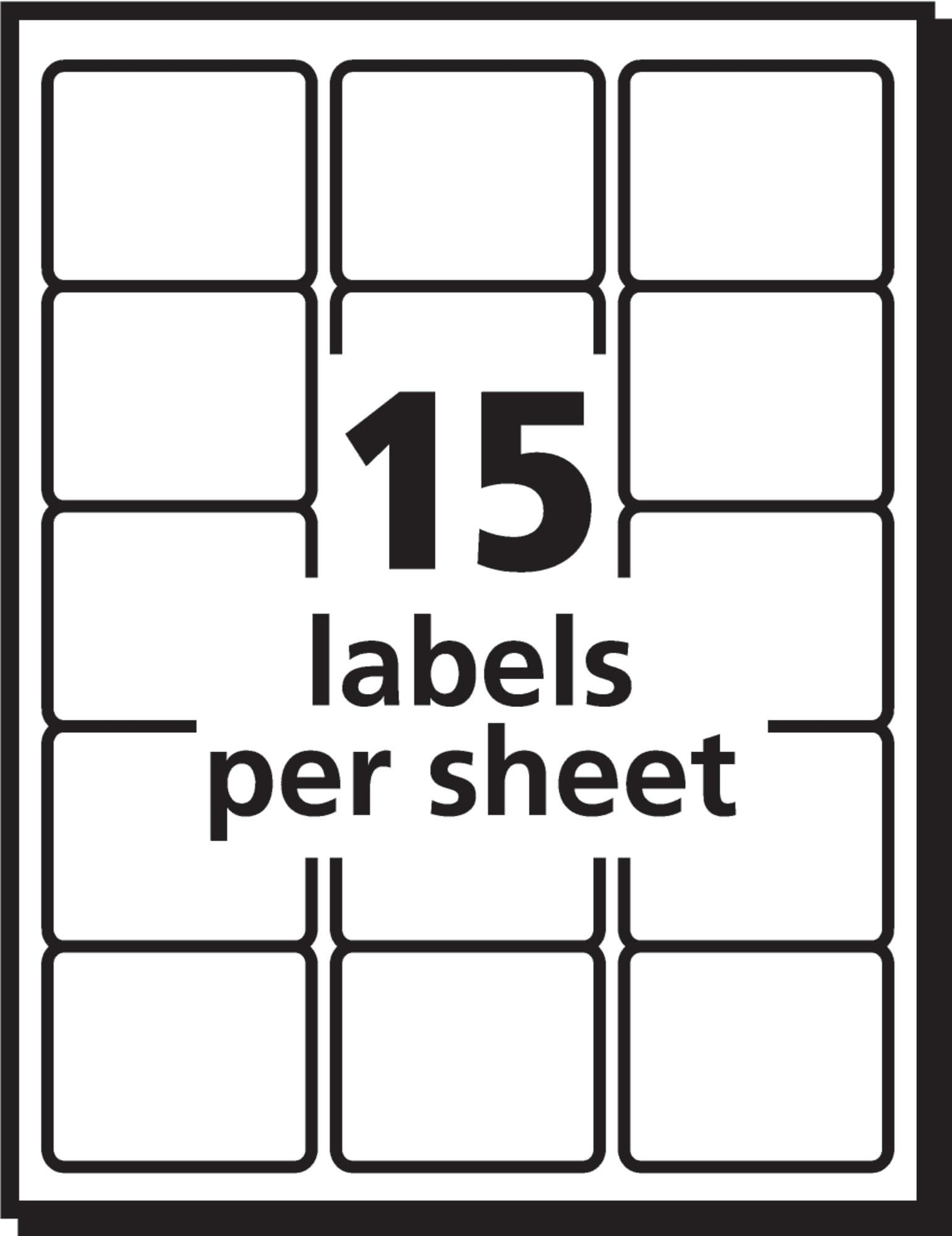 Avery Durable White Cover Up ID Labels for Laser Printers, 2" x 2.625", Pack of 750 (6578) - Image 4