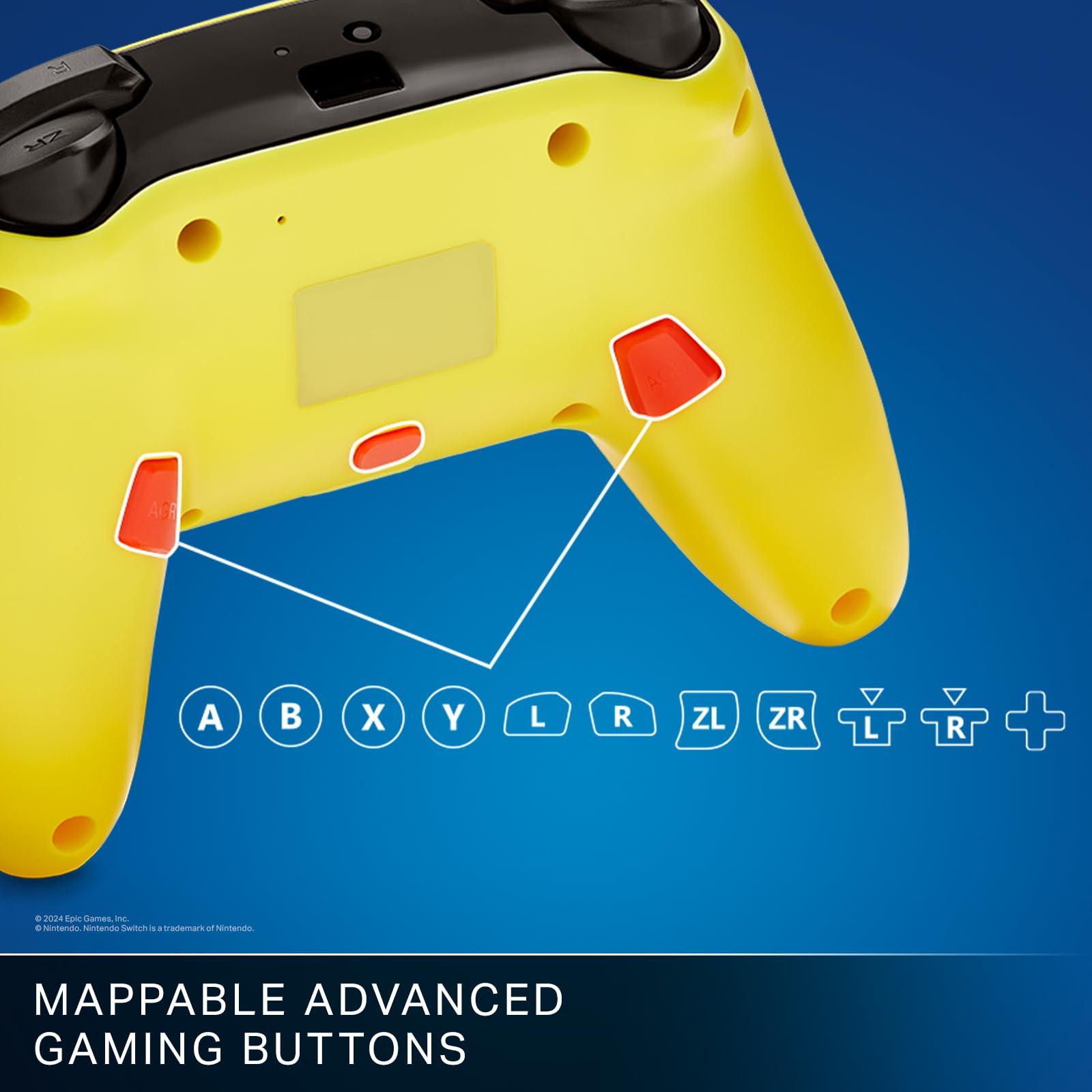 PowerA Enhanced Wireless Controller for Nintendo Switch – Fortnite Peely, Nintendo Switch - OLED Model, Nintendo Switch Lite, Gamepad, game controller, Bluetooth controller, Officially Licensed, Bonus Virtual Item Included. - Image 4