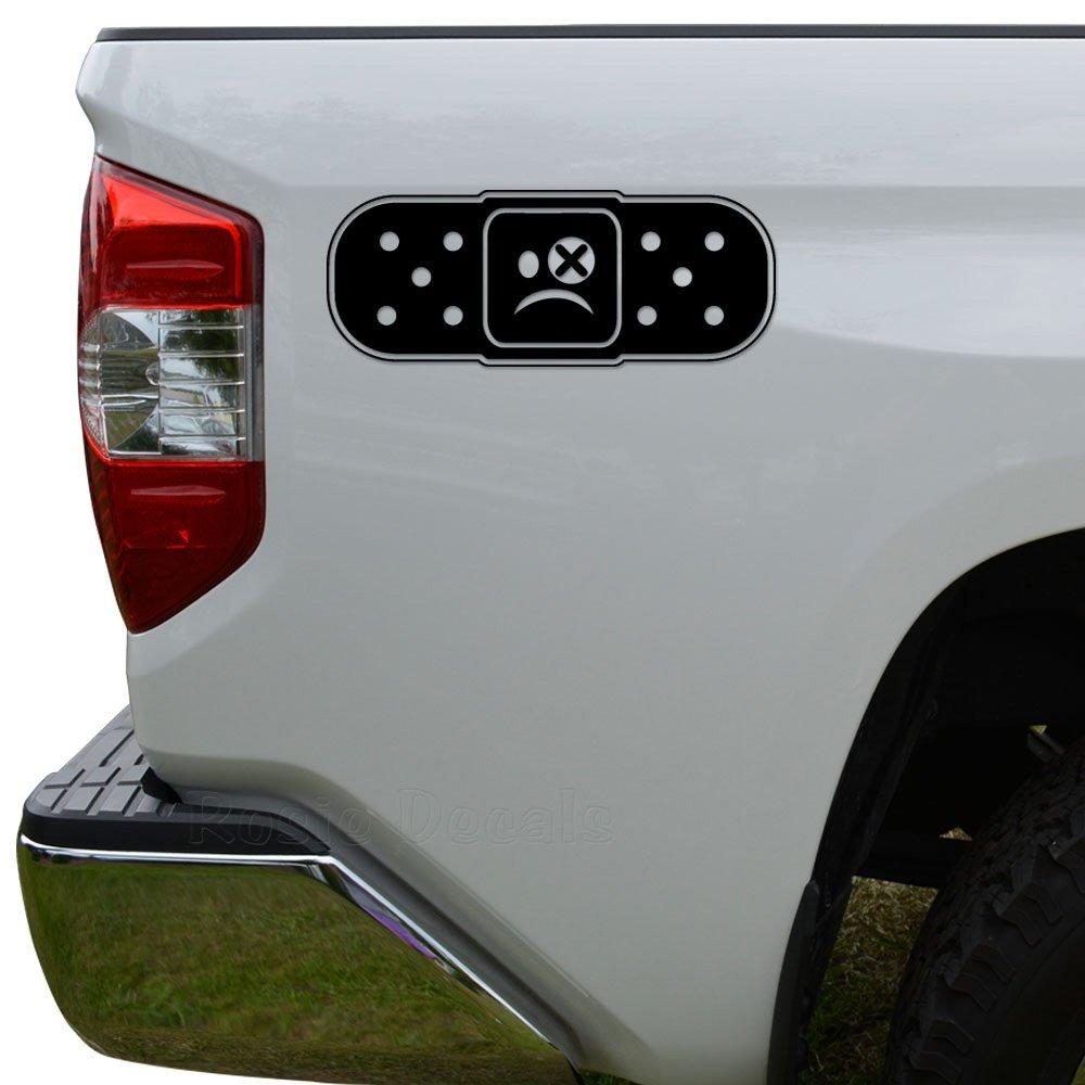 Rosie Decals JDM Band Aid Ouch Japanese Die Cut Vinyl Decal Sticker For Car Truck Motorcycle Window Bumper Wall Decor Size- [6 inch/15 cm] Wide Color- Matte Black