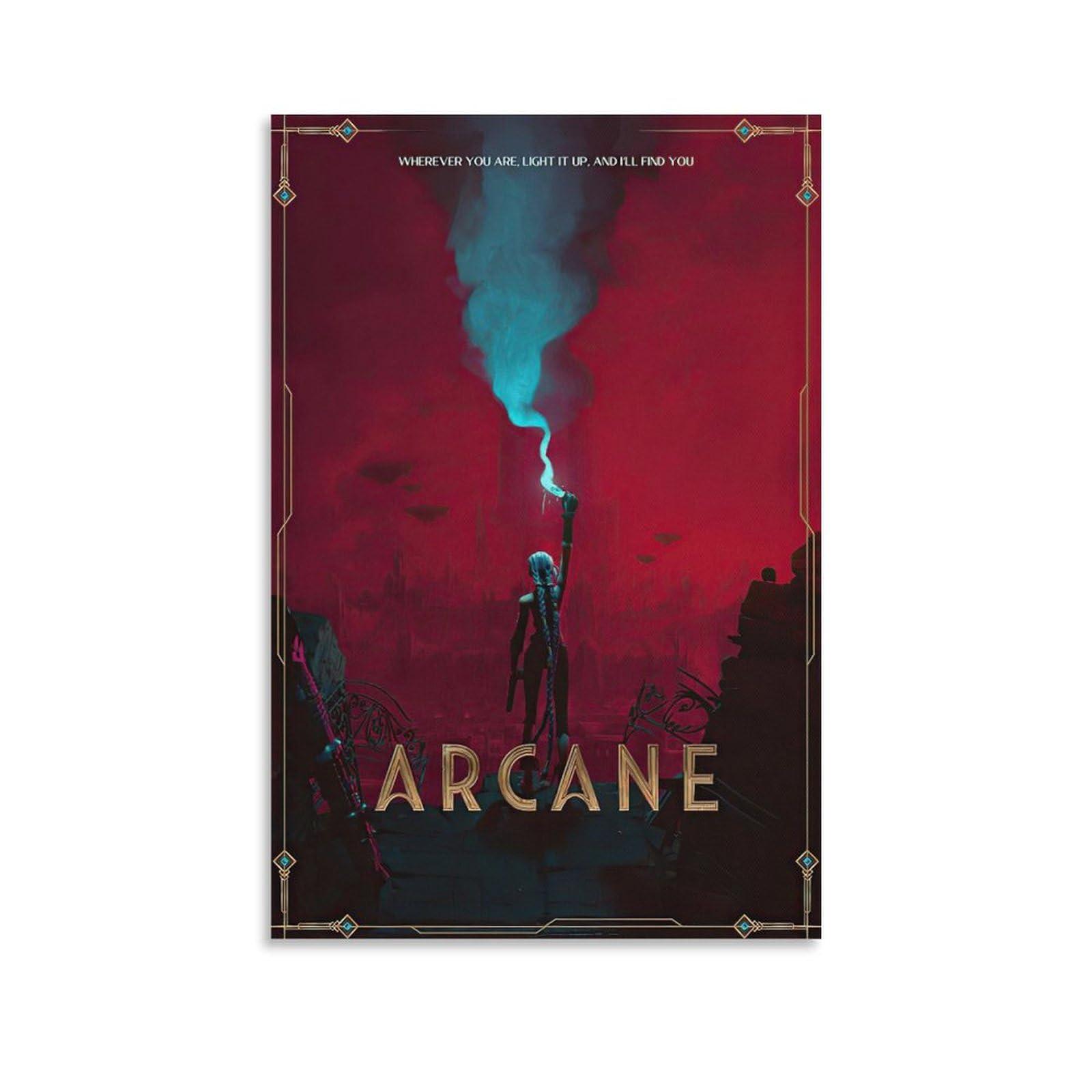 YMSVMKLF Arcane Canvas Poster Bedroom Decor Landscape Office Room Decor Gift 12x18inch(30x45cm)