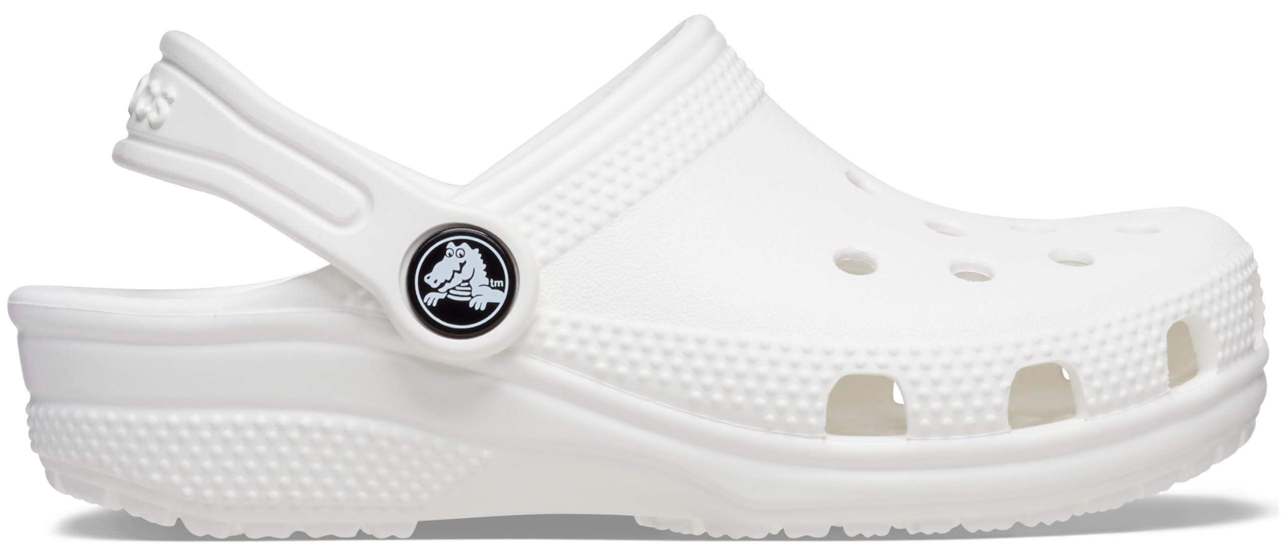 Crocs Classic Clogs (Little Kid/Big Kid) White 2 Little Kid M - Image 4