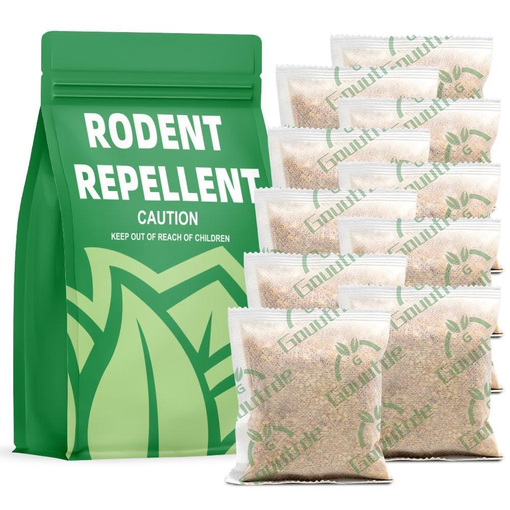 LAQDECDV Mouse Repellent Pouches, Mice Repellent Indoor, Rodent and Rat Repellant for House, Extra-Strength Peppermint to Repel Mice and Rats, Mice Deterrent Outdoor, Keep Mice Out of Camper/RV-10P