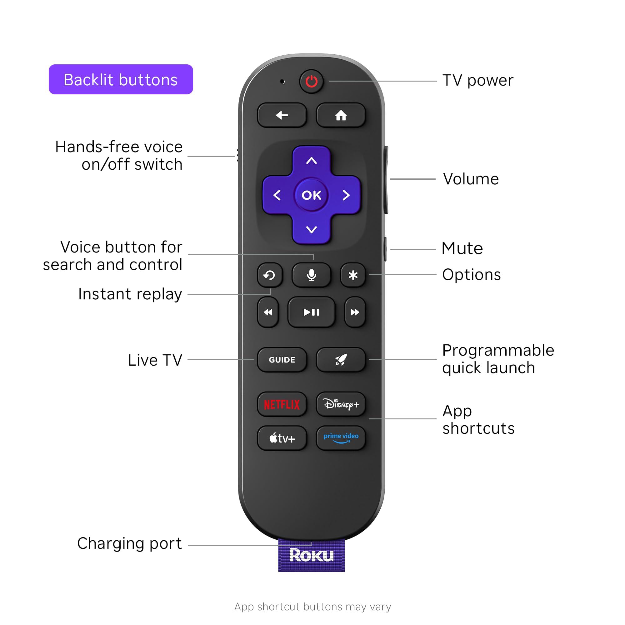 Roku Ultra 2024 - Ultimate Streaming Player - 4K Streaming Device for TV with HDR10+, Dolby Vision & Atmos - Bluetooth & Wi-Fi 6- Rechargeable Voice Remote Pro with Backlit Buttons - Free & Live TV - Image 7