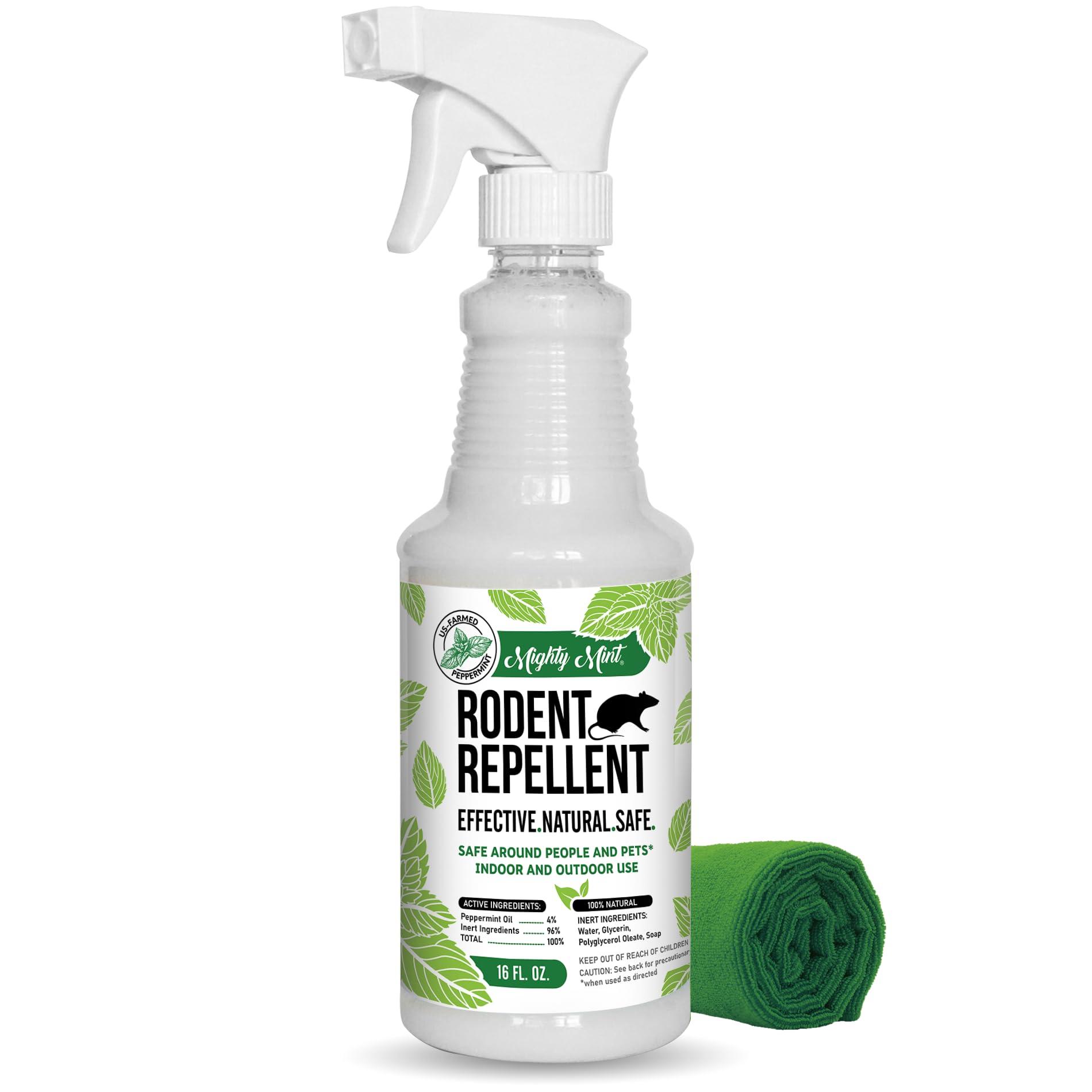 Mighty Mint Mouse Repellent Pouches & Rodent Repellent Spray Bundle - Image 3