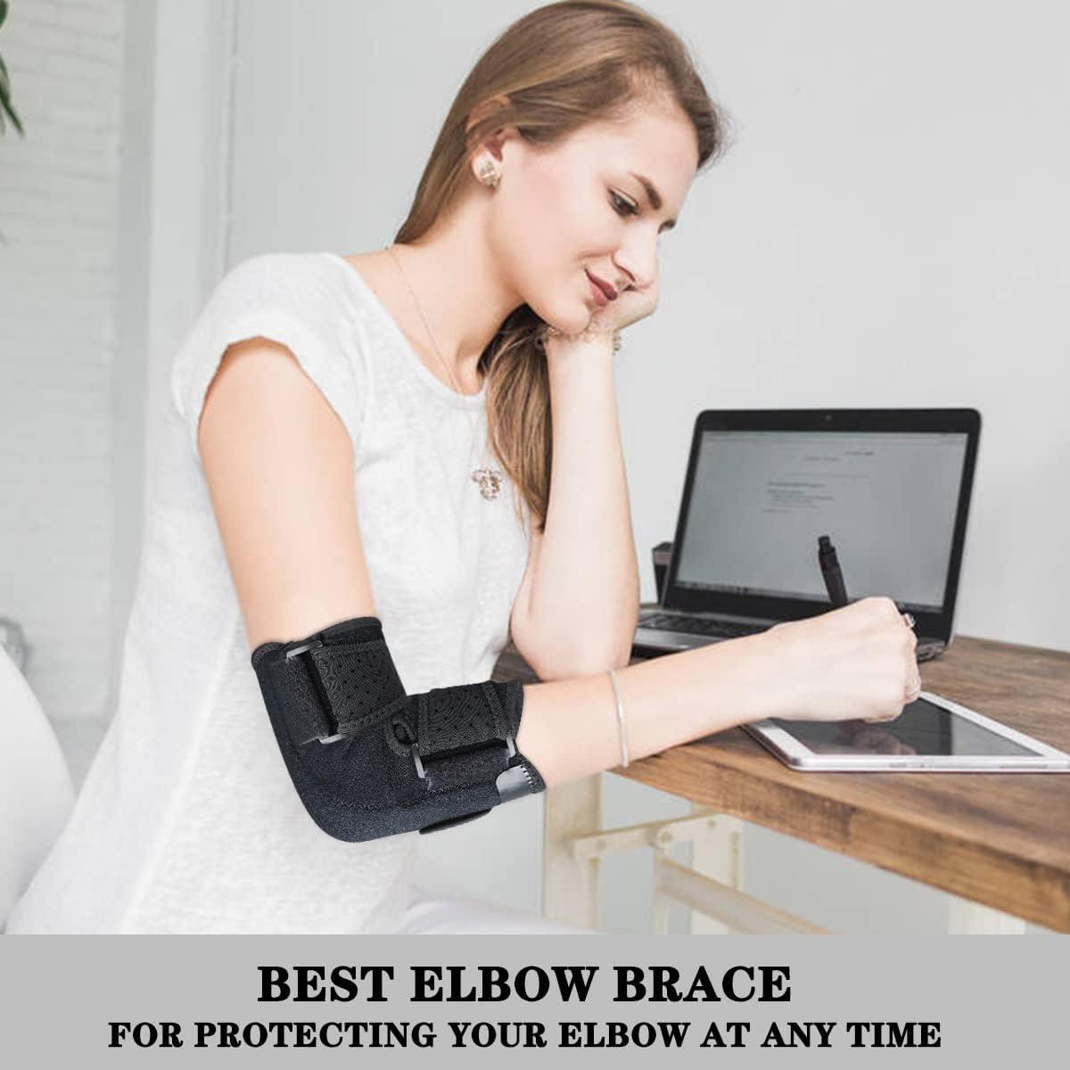 Reamphy Elbow Brace,Comfortable Night Elbow Sleep Support,Elbow Splint, Adjustable Stabilizer Splints, Cubital Tunnel Syndrome,Tendonitis,Ulnar Nerve,Tennis,Fits for Men and Women(Fits Most) - Image 5