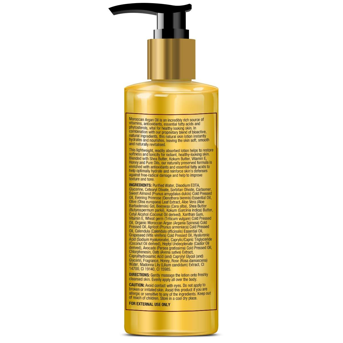 St.Botanica Moroccan Argan Oil Ultra Nourishing Body Lotion Soothing, Moisturizing and Nourishing, (200 ml, Normal Skin) - Image 2