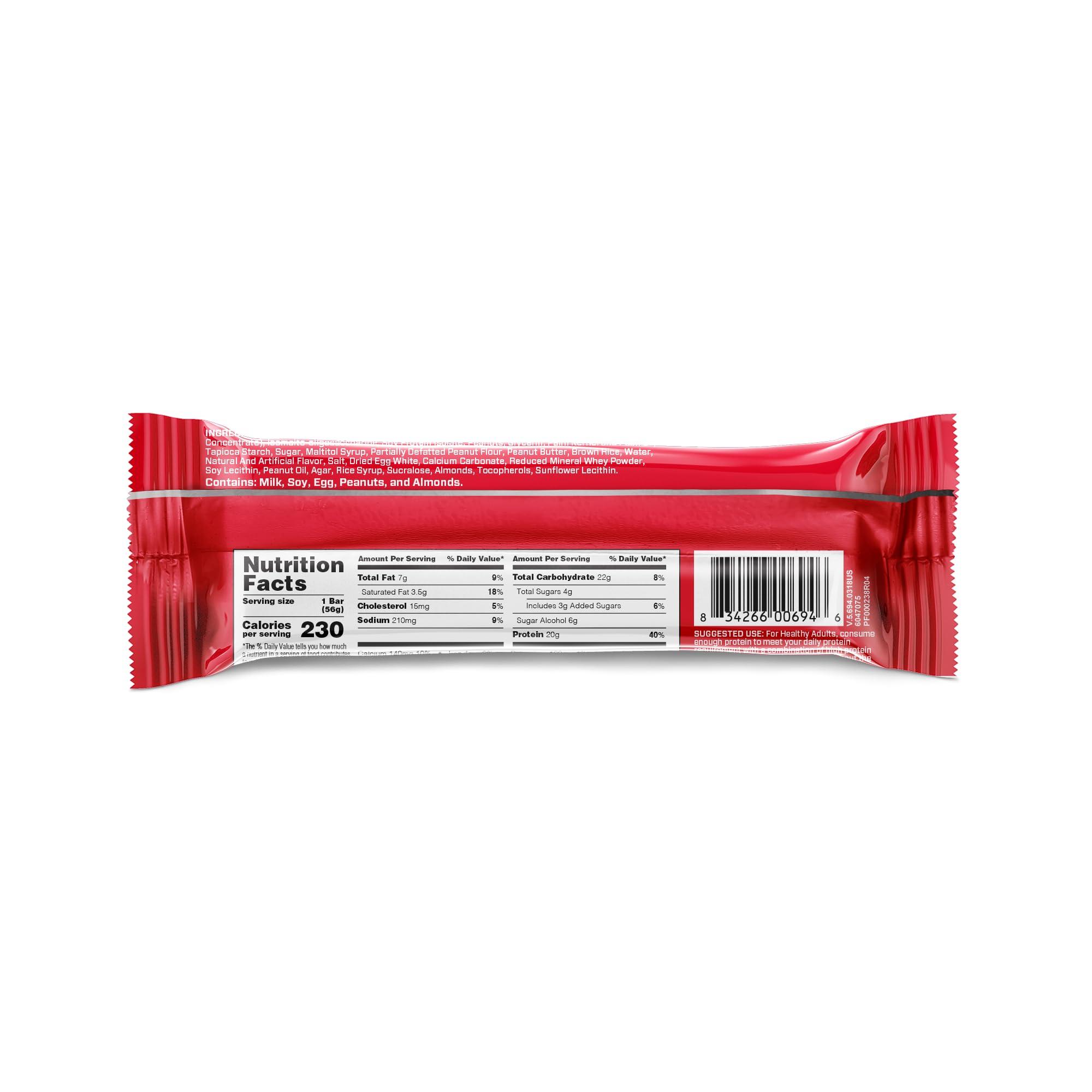 BSN Protein Crisp Bar, Protein Snack Bars, Crunch Bars with Whey Protein and Fiber, Gluten Free, Peanut Butter Crunch, 12 Count (Packaging May Vary) - Image 7