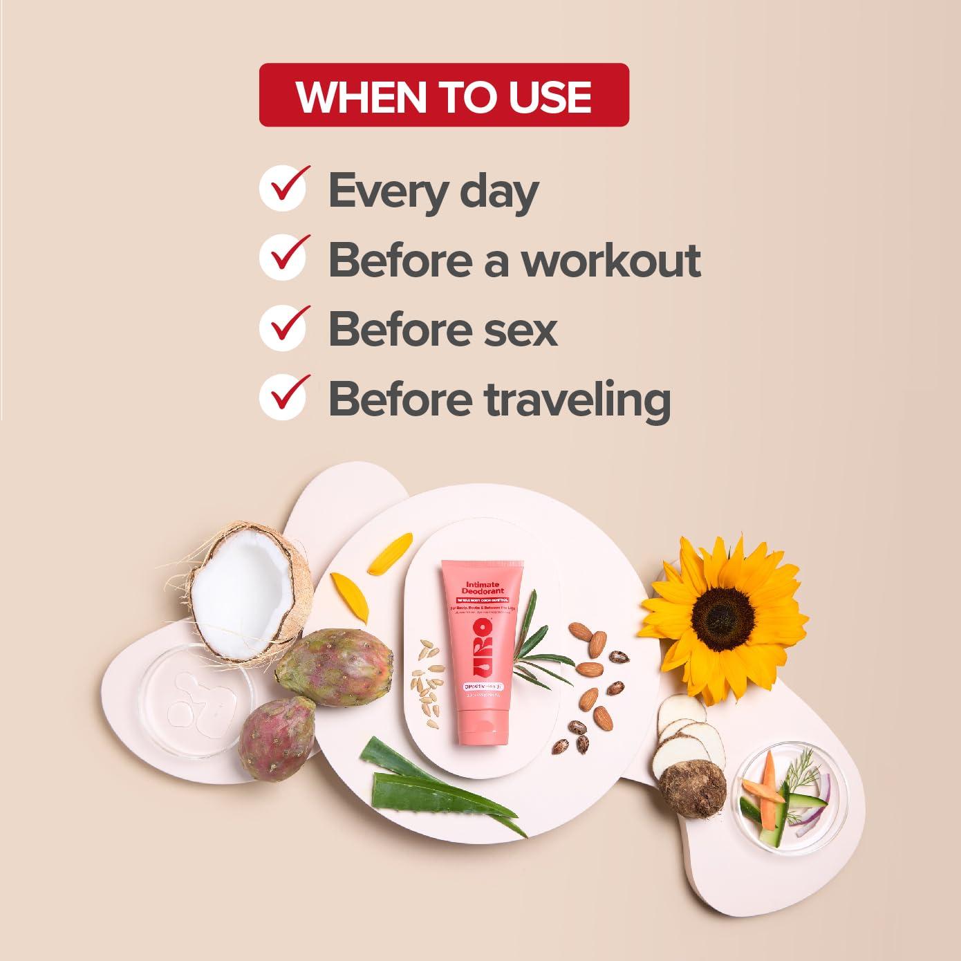 O Positiv URO Intimate Whole Body Deodorant Cream – Dermatologist Tested, Hypoallergenic, Non-irritating, Aluminum Free, Unscented, Dries Clear – Odor & Moisture Control, Anti-Chafing – 3 Oz Tube - Image 5