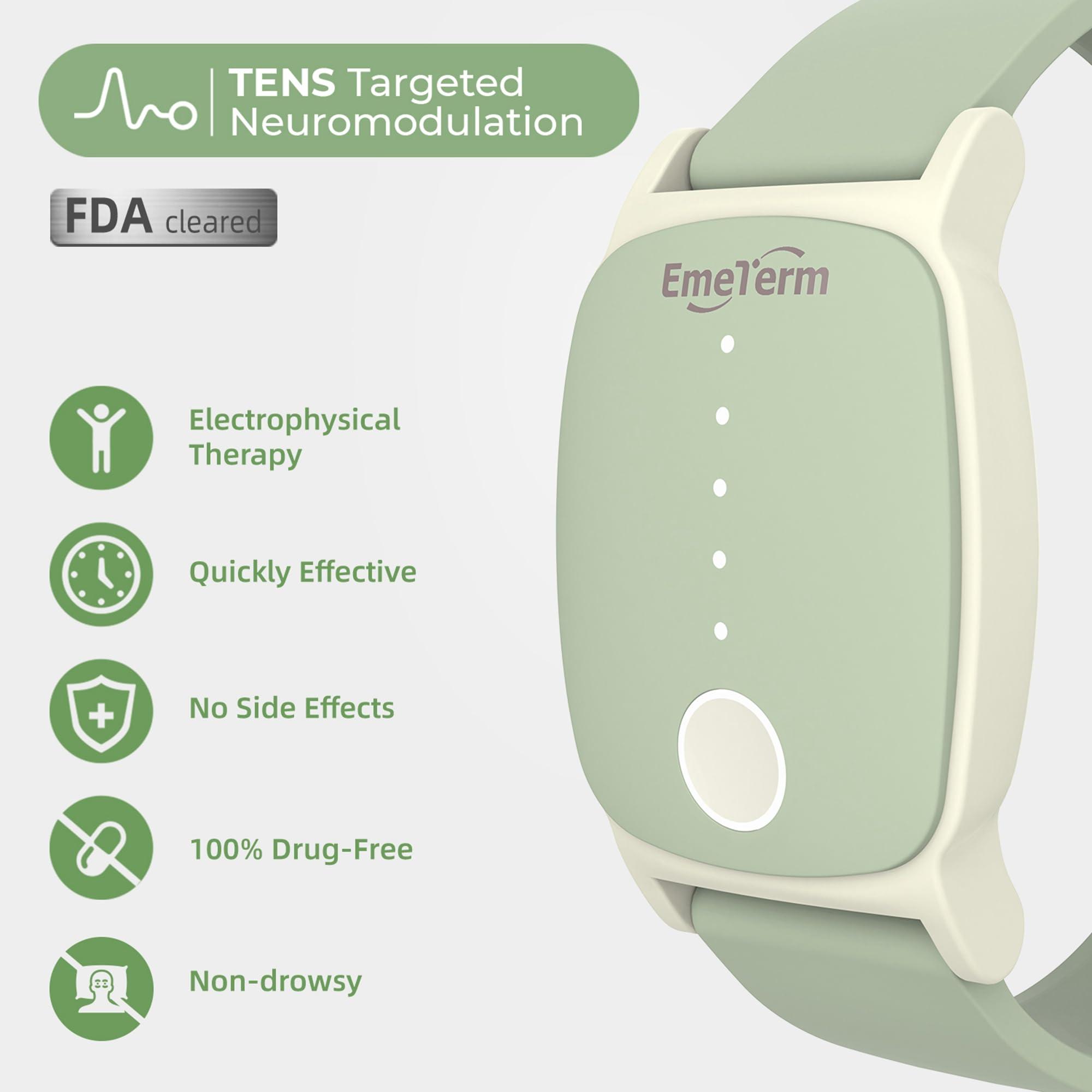 EmeTerm Explore FDA-Cleared Anti-Nausea Wristband IP67 Waterproof Morning Motion Travel Sickness Relief Classic Strap Design FSA/HSA Eligible (Mint Green-Extra 2pack Conductive Gel) - Image 4