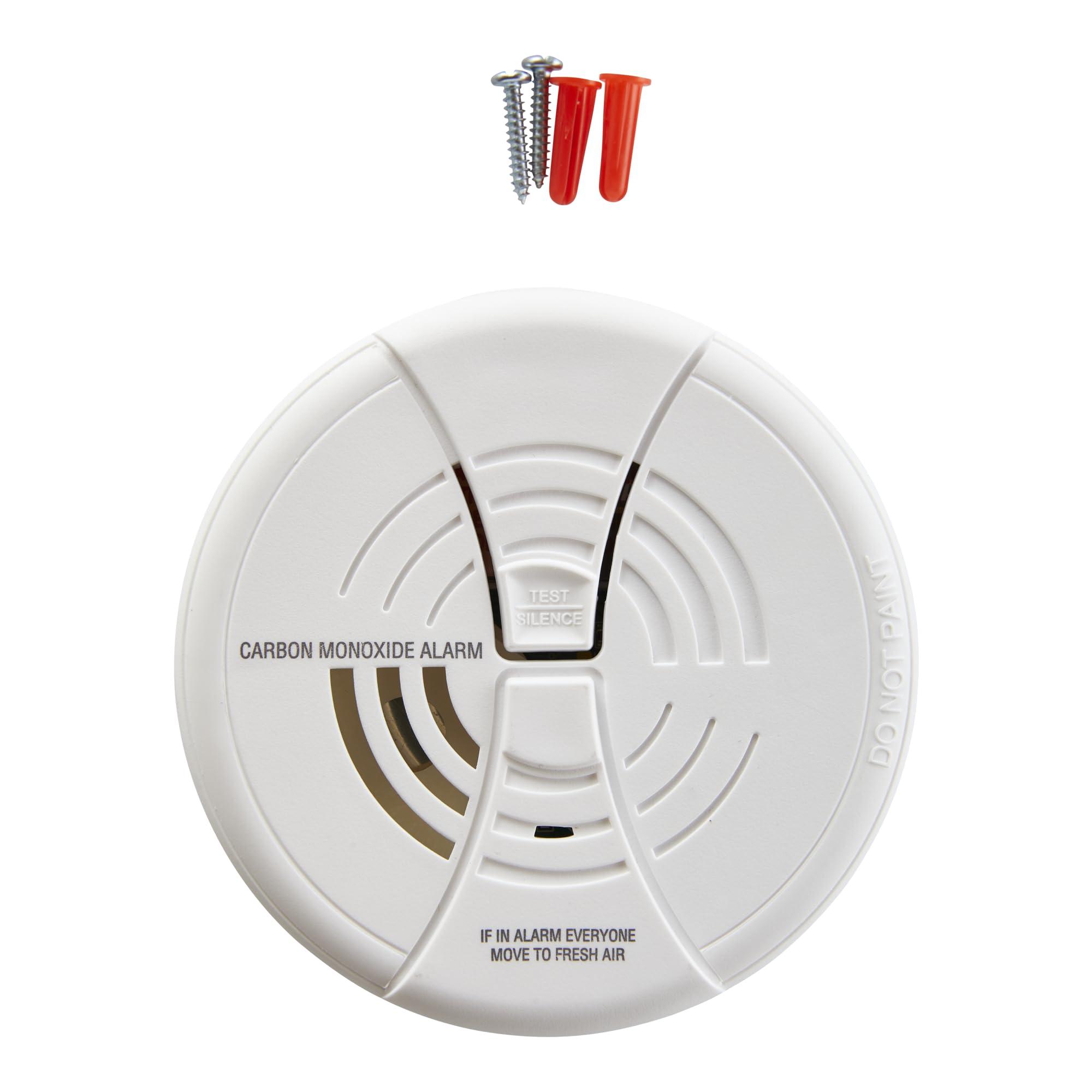 FIRST ALERT Carbon Monoxide Alarm | BRK CO250 Battery Operated Carbon Monoxide Detector With 9-Volt Battery & Two Silence Features - Image 2