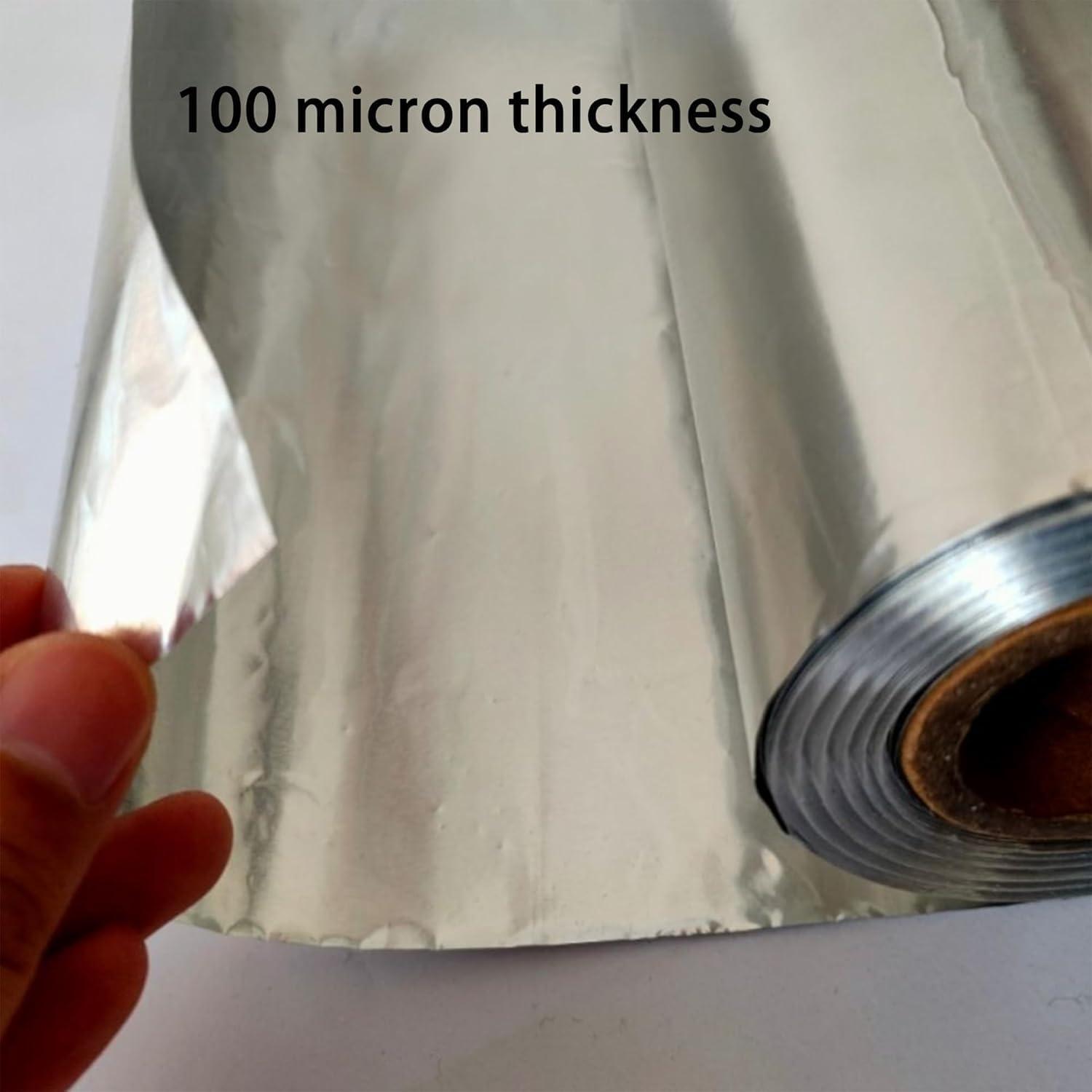 Foil Aluminum Roll Heavy Duty:Extra Thick Tin Foil Craft Engraving,Aluminum Foil Heavy Duty for Painting Embossing,Aluminum Flashing Roll Metal Sheets for Crafts,70um Thick (70umThick/18"W/42ft L) - Image 4