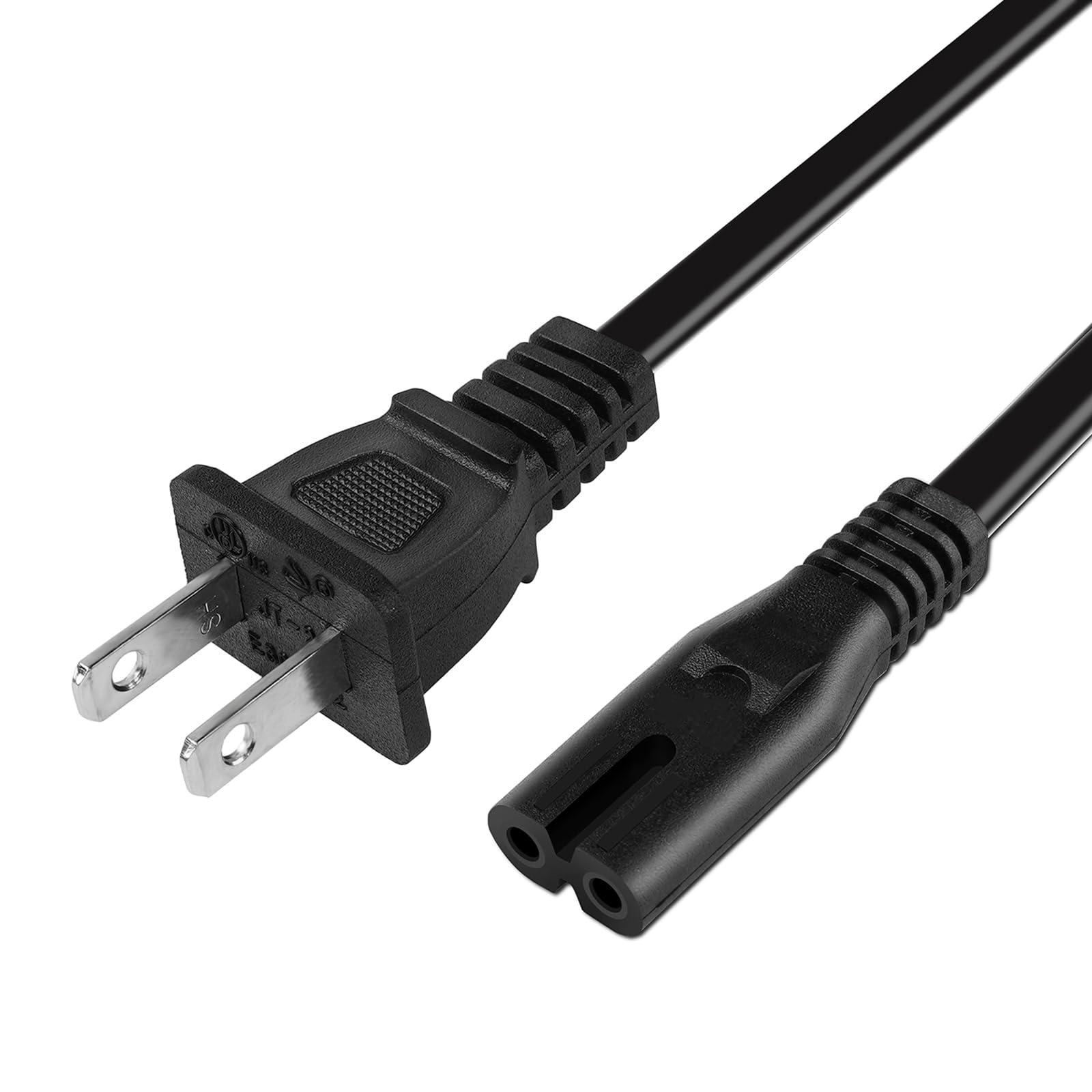 AC Power Cord for Xbox One S/X, Xbox Series X/S, Sony PS4 / PS4 Slim / PS5 / PS5 Slim / PS3 Slim / PS3 Super Slim PlayStation 4 Slim PlayStation 5 Power Supply Cable Replacement