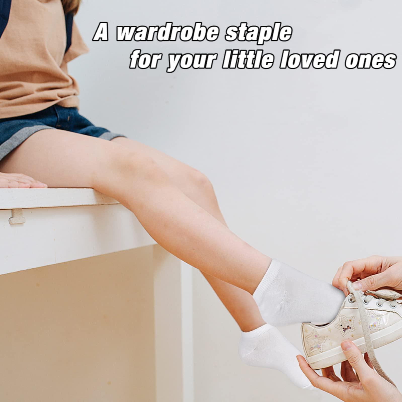 SPTRAMLE Kids Socks - 25 Pairs Toddler Ankle Socks Set, Low Cut for Boys & Girls (0-14 Years Old) - Image 4