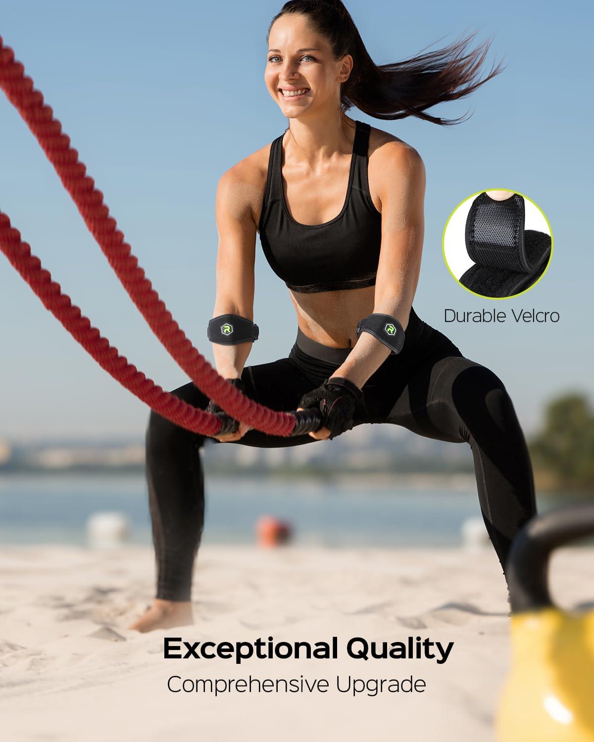 Rakiie Tennis Elbow Brace Pro 2 Pack, Pain Relief for Tennis Elbow & Golfer's Elbow, Tendonitis Elbow Brace Support & Strap for Men & Women - Image 6