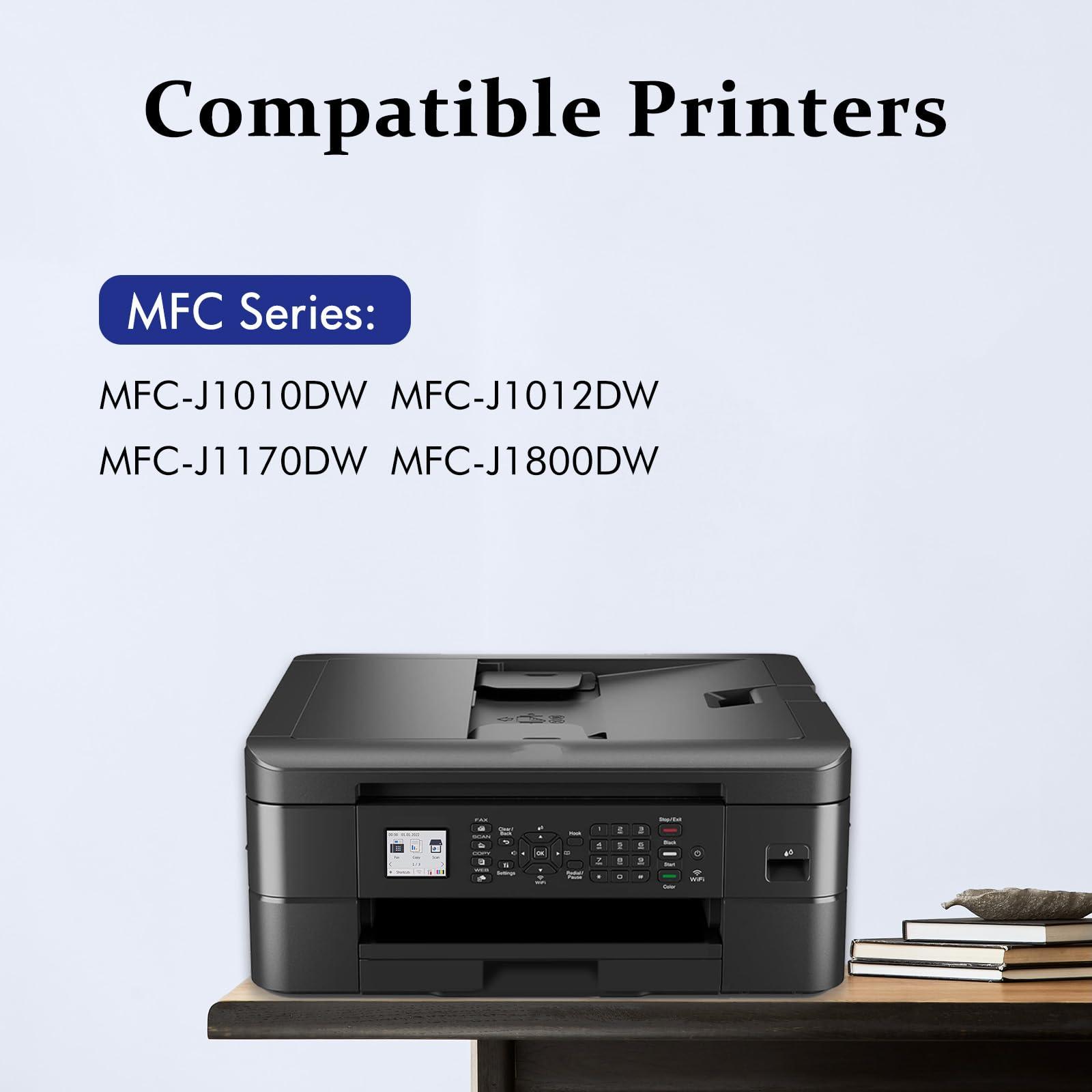 LC401 MFC-J1010DW LC401XL Ink Cartridges for Brother Printer LC 401 401XL for MFC-J1010DW MFC-J1170DW MFC-J1012DW MFC-J1800DW MFC J1010DW - 4 Pack High Yields Black Cyan Magenta Yellow - Image 2
