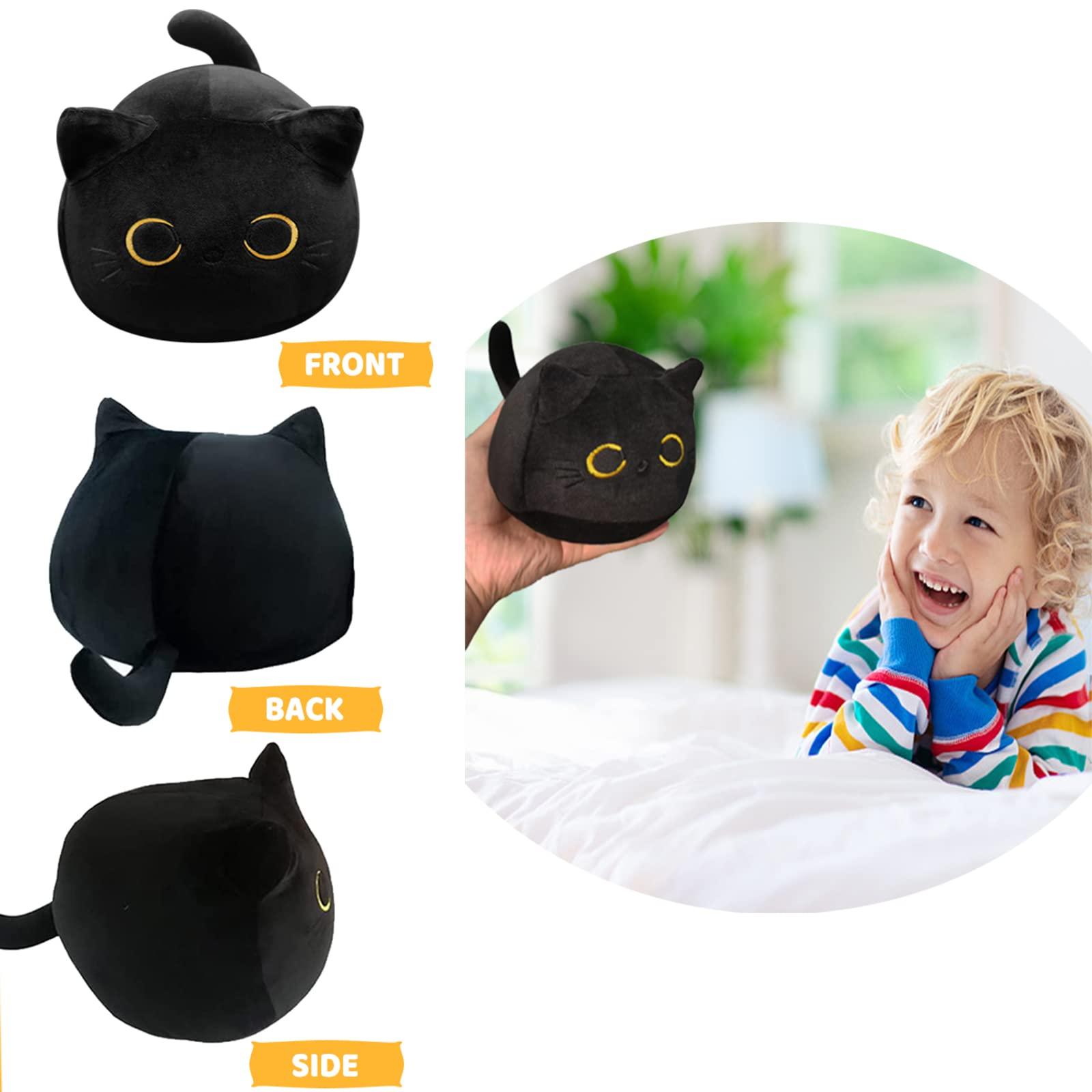 CHNBF Soft Black Cat Plush Toy Pillow - Stuffed Animal for Kids, Boys & Girls Gifts - Image 6
