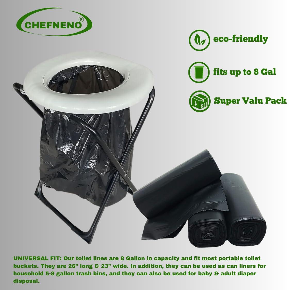 Portable Camping Toilet Waste Bags (30 Bags, 1 roll) 8 Gallon Black Can Liner for Travel, Camping and Outdoor Getaways (30 ct.) - Image 6