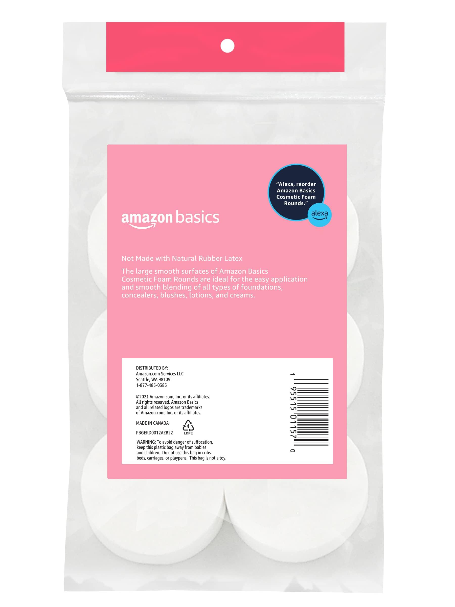 Amazon Basics Cosmetic Foam Rounds, 12 Count, Pack of 1 - Image 2