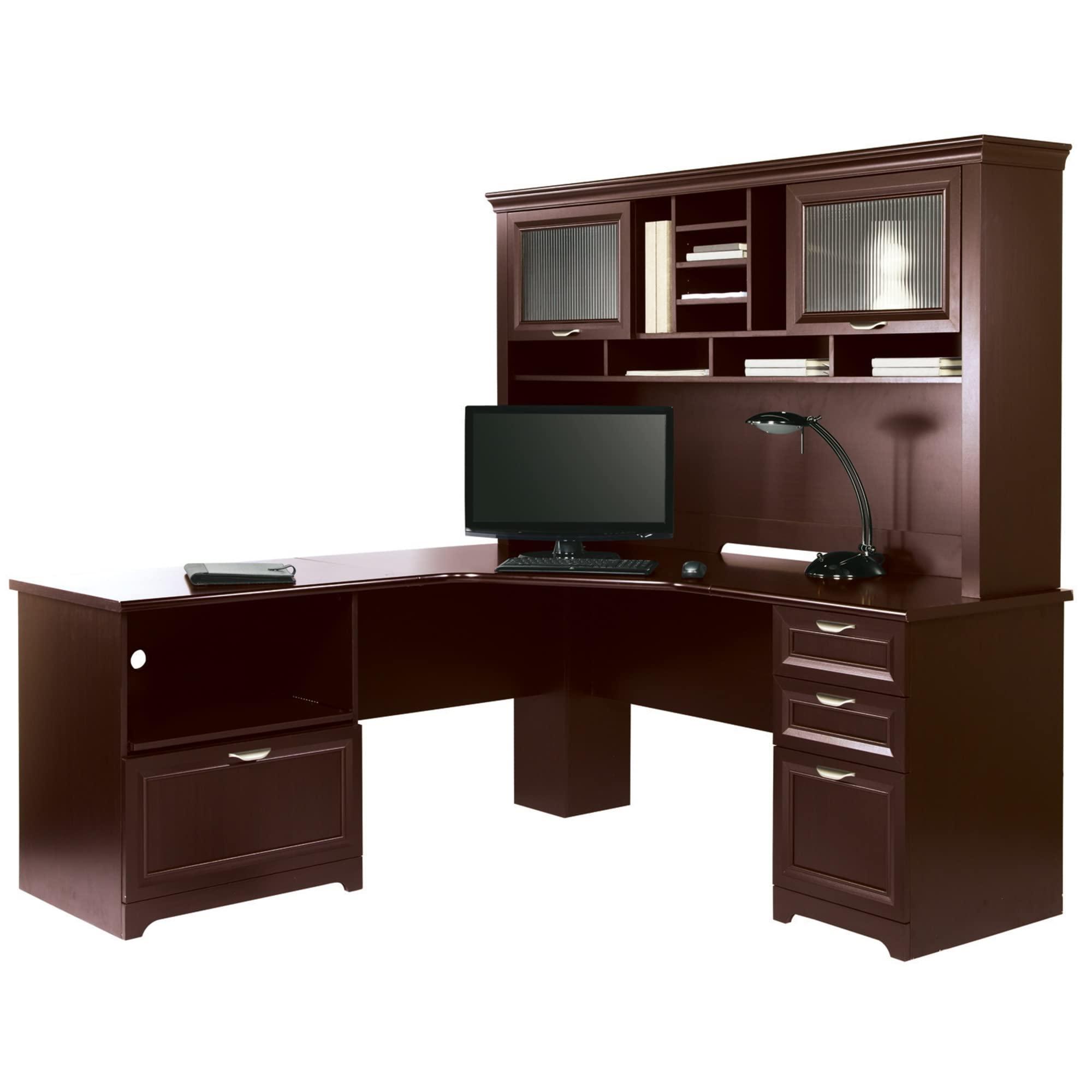 Realspace® Magellan Performance 71"W L-Shaped Corner Desk, Cherry - Image 3
