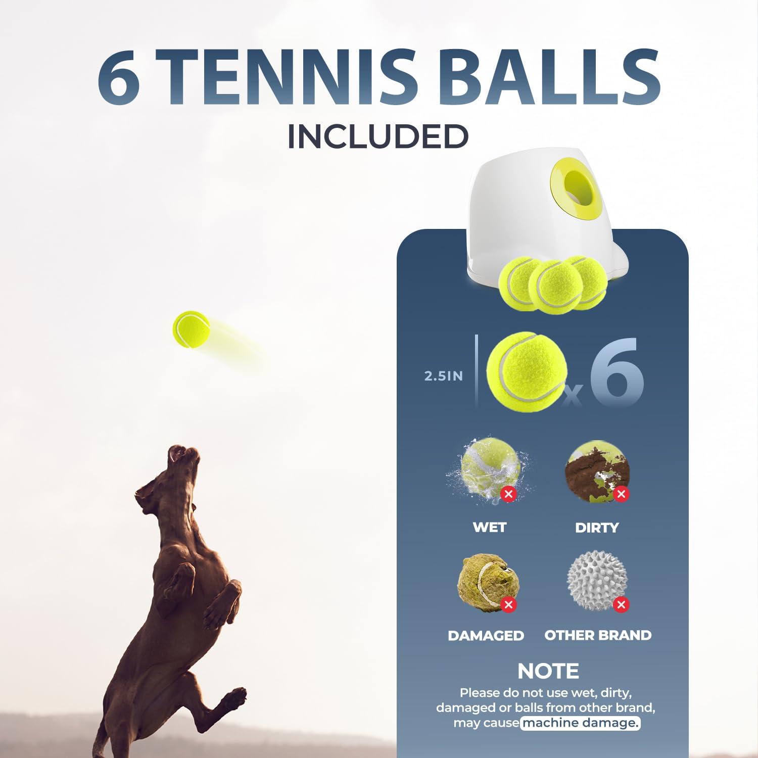 ALL FOR PAWS Automatic Dog Ball Launcher Maxi, Interactive Ball Thrower Dog Toys Includes 6pcs Tennis Balls for Large Dogs - Image 6