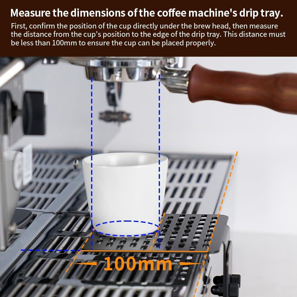 watchget Coffee Weighing Rack Espresso Machine Electronic Scale Weighing Stand Stainless Steel Coffee Scale Rack Stem Waterproof Scale Rod Protection Rack Black - Image 5