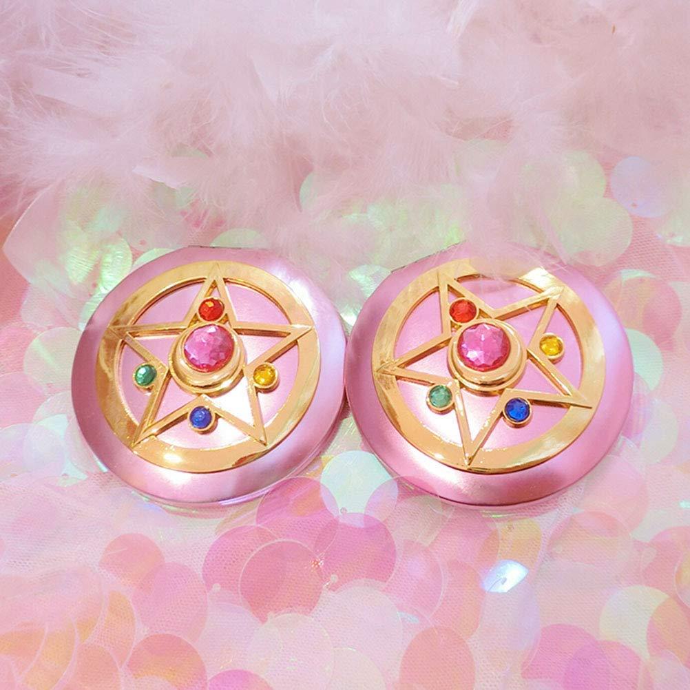 Makeup Compact Mirrors, Personal Portable Travel Handheld Foldable Double Sided Mirror - Image 4