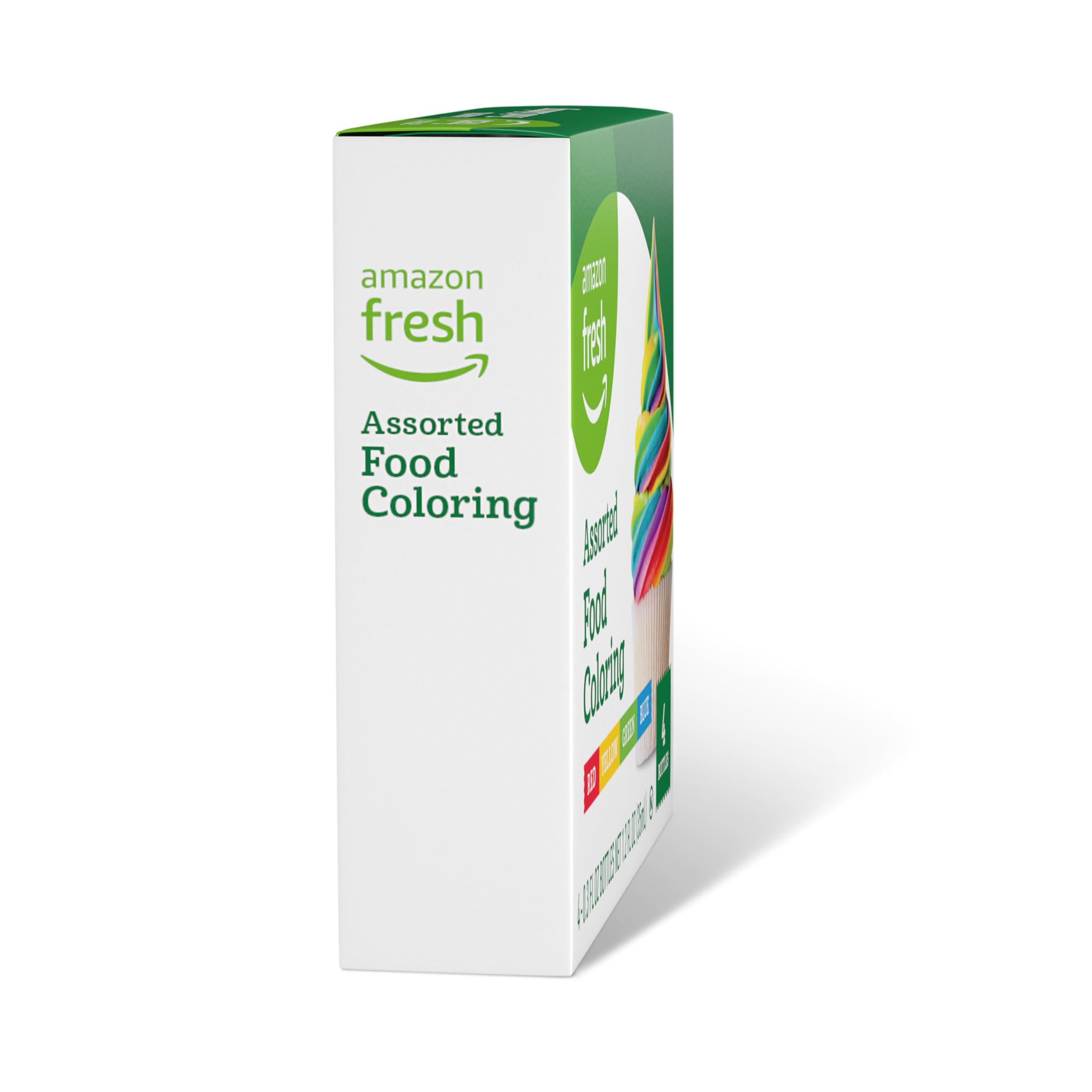 Amazon Fresh, Assorted Food Coloring, 1.2 Fl Oz (Pack of 4) (Previously Happy Belly, Packaging May Vary) - Image 4