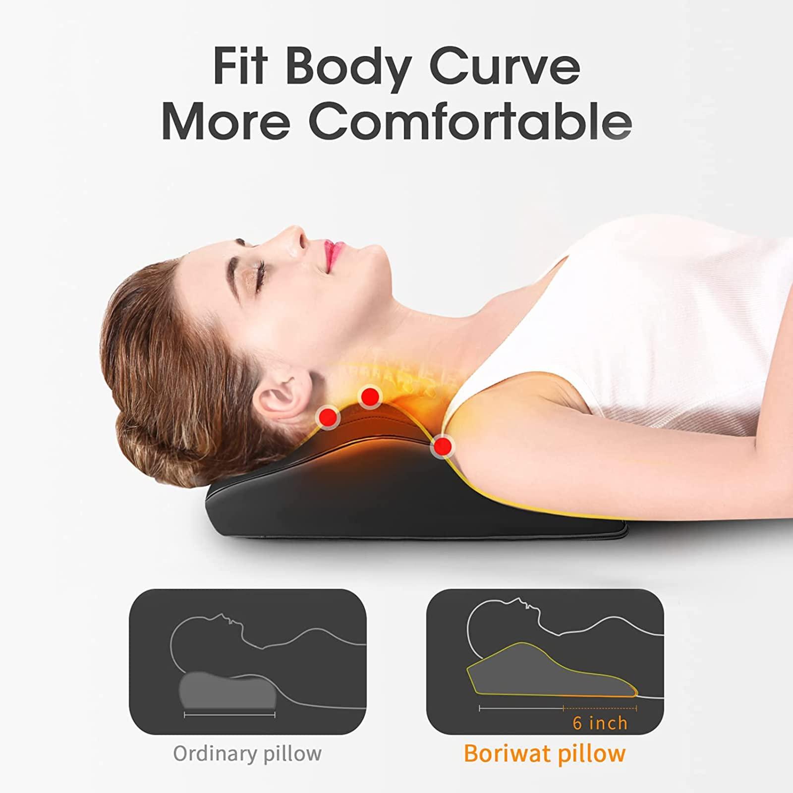Boriwat Back Massager with Heat, 3D Kneading Massage Pillow for Back, Neck, Shoulder, Leg Pain Relief Deep Tissue, Gifts for Women Men Mom Dad, FSA HSA Eligible - Image 2