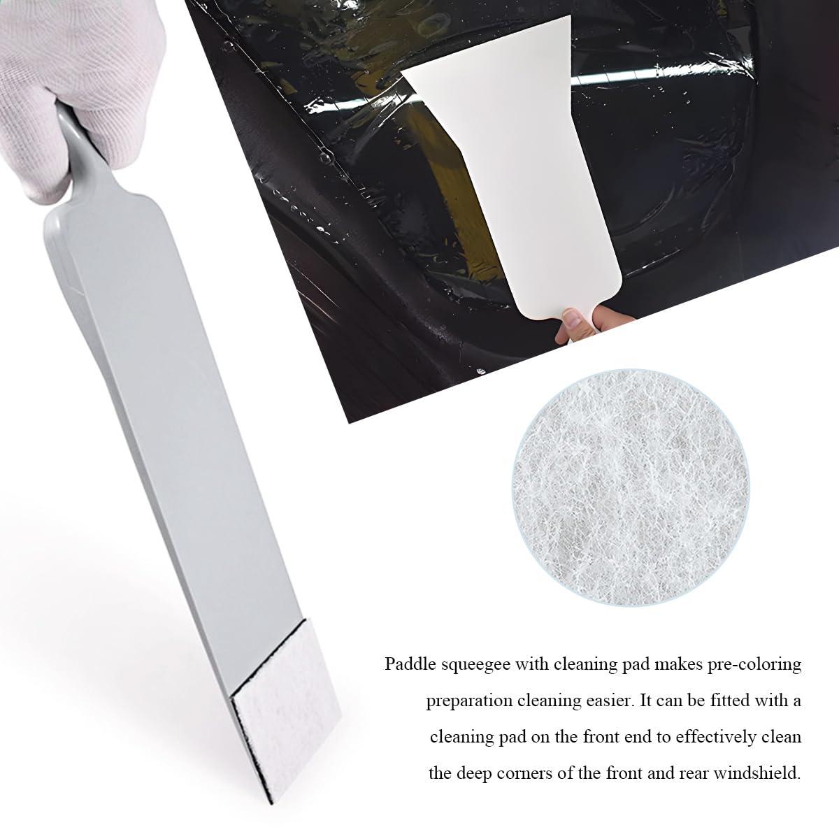 Yourkar 2 PCS Car Paddle Bulldozer Squeegee, Long Handle Window Tint Film Installation Tools, Paddle Bulldozer Scraper for Car Front Rear Windows Glass Cleaning, Car Accessories - Image 5