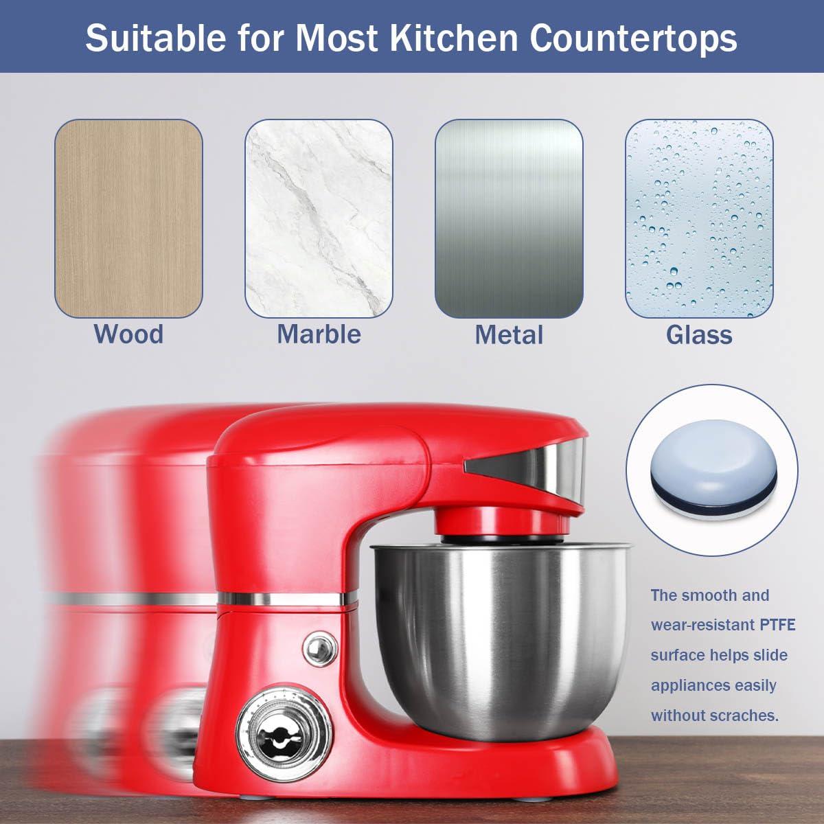 Vasterqua 24Pcs Appliance Sliders, 3/4” Small Self-Adhesive Appliance Sliders for Heavy Kitchen Appliances, Slide Smooth on Countertop, Compatible with Most Kitchen Appliances - Image 5
