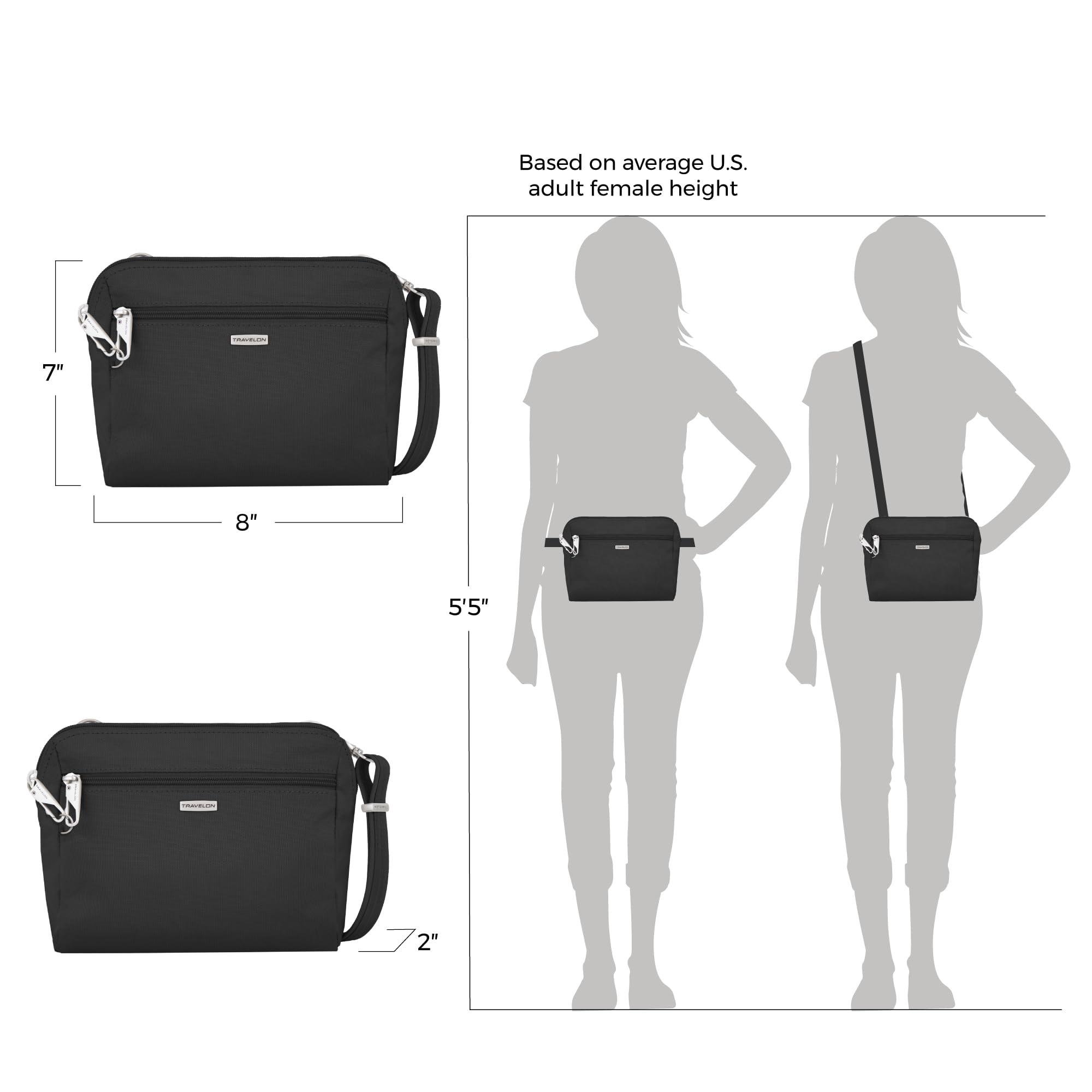 Travelon Anti-Theft Classic Convertible Crossbody & Waist Pack - Image 8