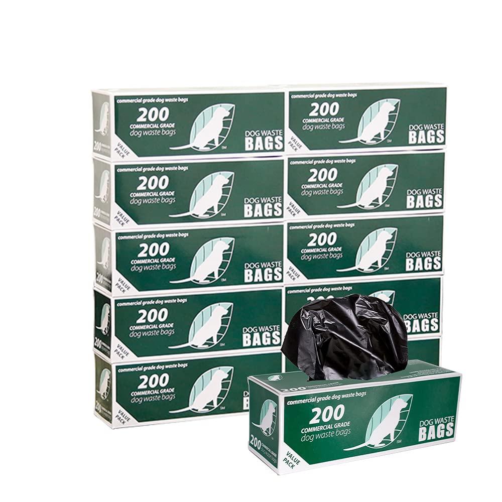 Zero Waste USA 2,000 Commercial Grade Dog Waste Station Refill Roll Bags - (Most Popular) - 40% Thicker than competitor brands - Fits Any Dog Waste Station - 10 Rolls of 200 bags per roll